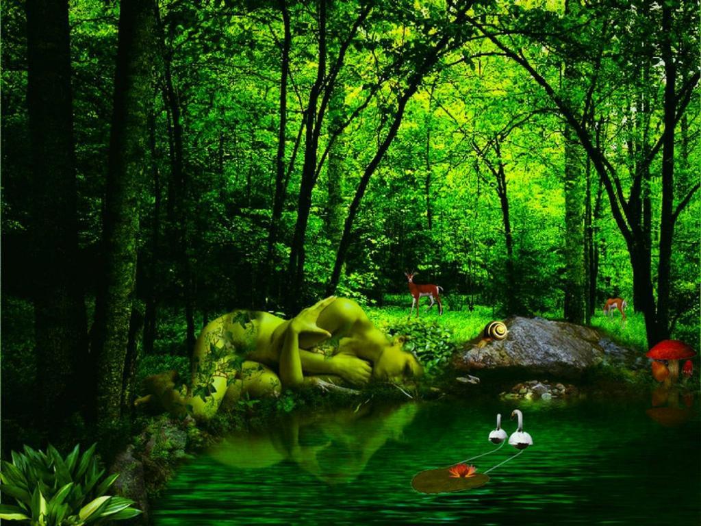 1024x768 Mother Earth Wallpaper