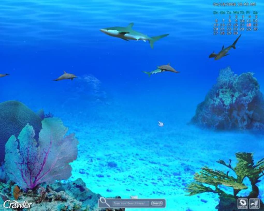 1020x816 Crawler 3D Marine Aquarium Screensaver