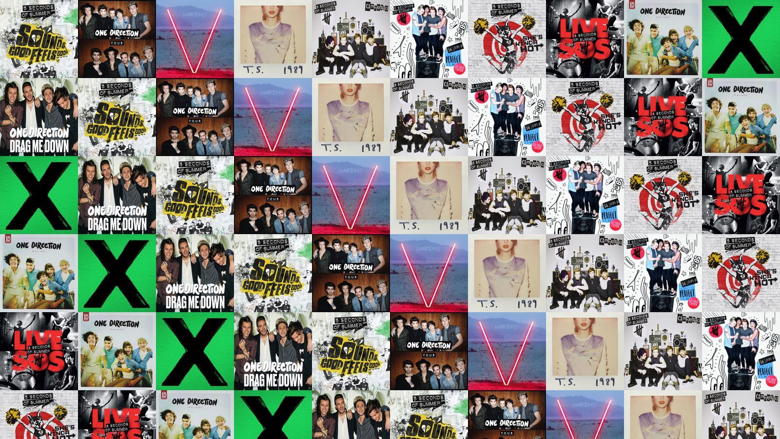 1600x900 Seconds Summer 5 Seconds Summer One Direction Wallpaper « Tiled Desktop Wallpaper