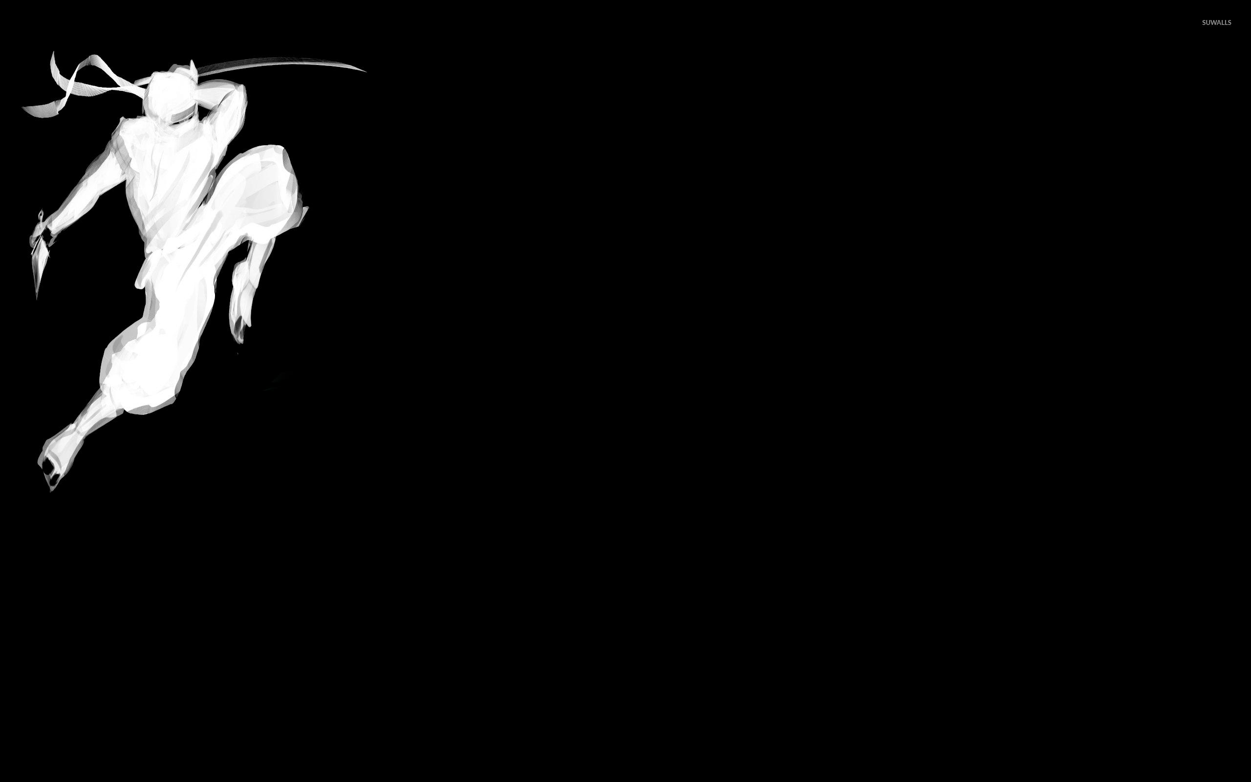 2560x1600 Black And White Ninja