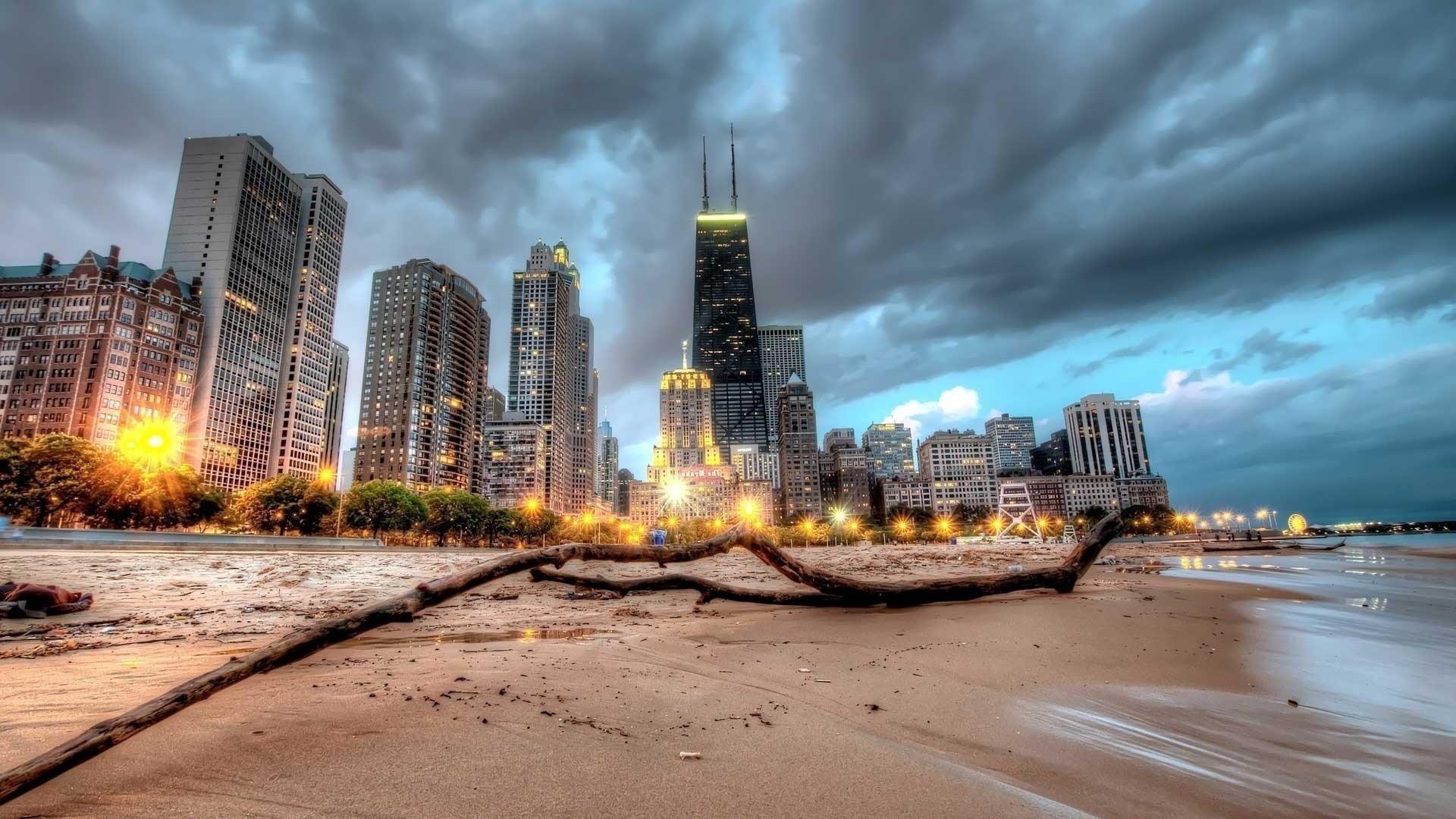 1920x1080 Chicago Skyscraper HD wallpaper
