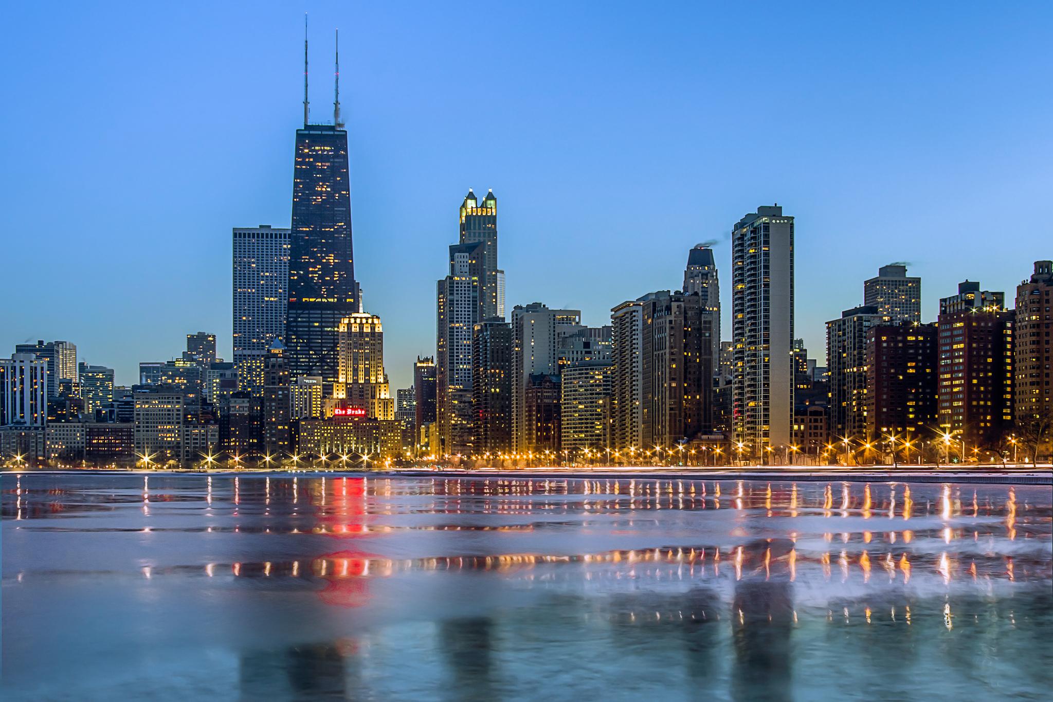 2048x1365 Chicago Winter Desktop Wallpaper