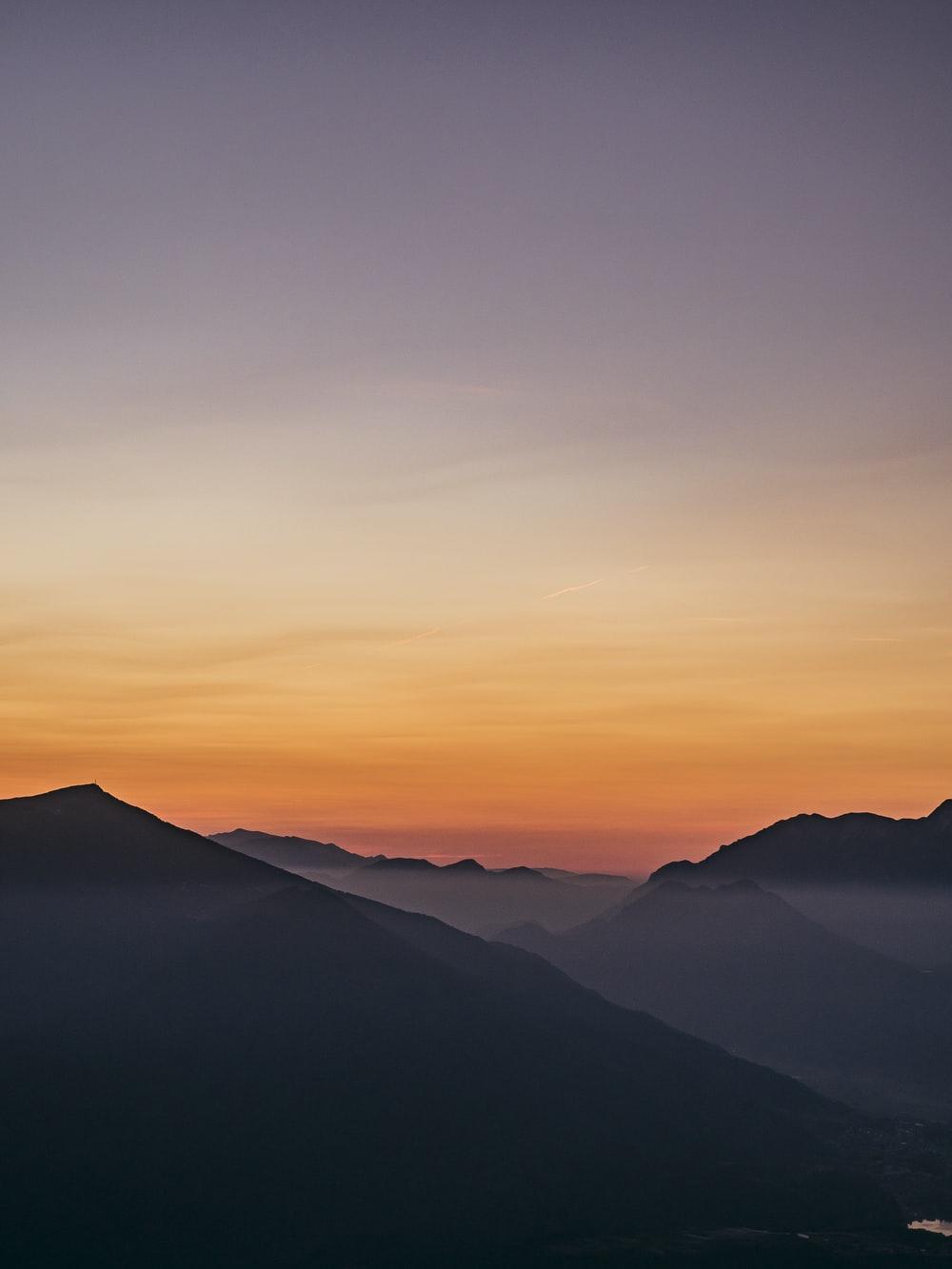 1000x1333 Mountain Silhouette Picture. Download Free Image
