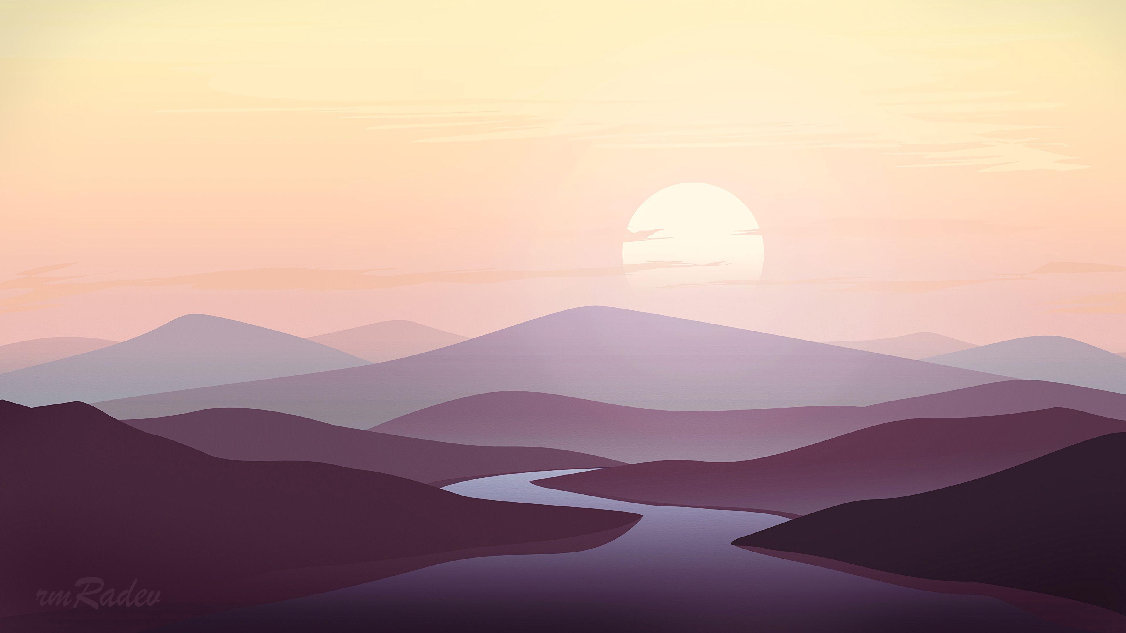3840x2160 Mountain Silhouette [3840x2160]