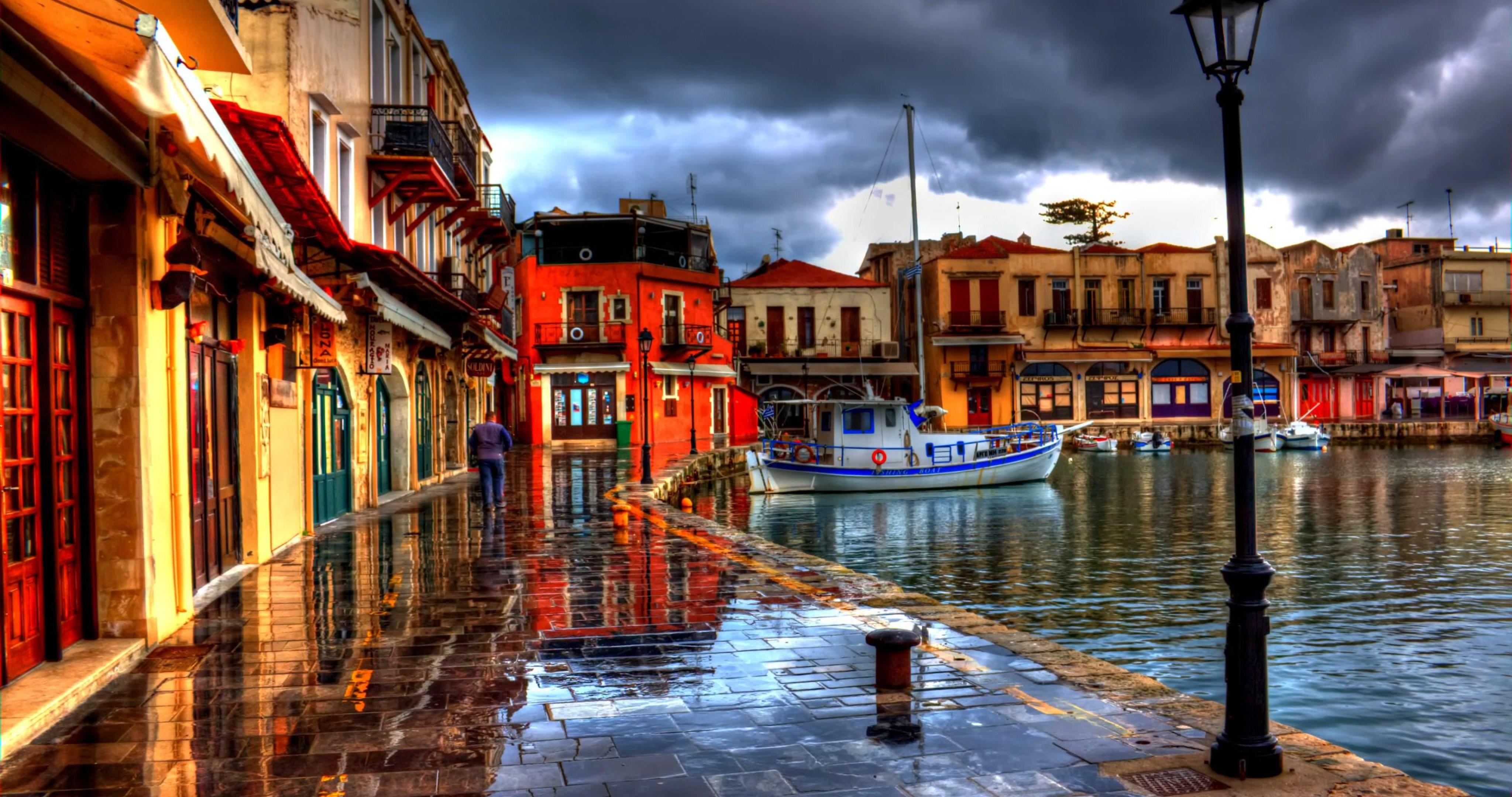4096x2160 waterfront in greece 4k ultra HD wallpaper High quality walls