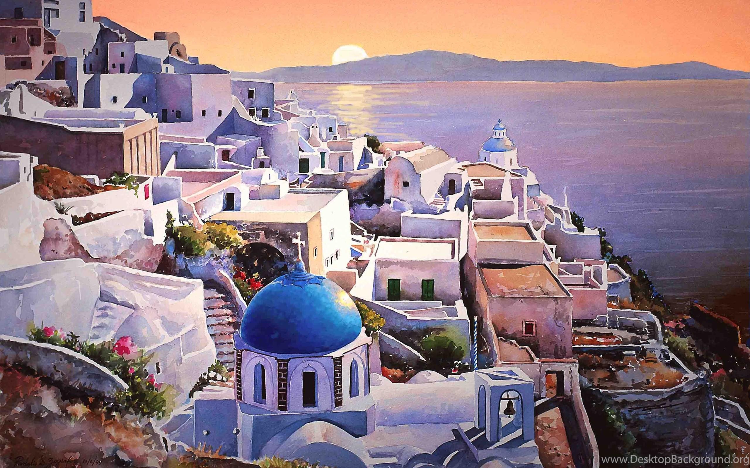 2560x1600 Santorini Wallpaper Santorini Greece HD Wallpaper Desktop Background