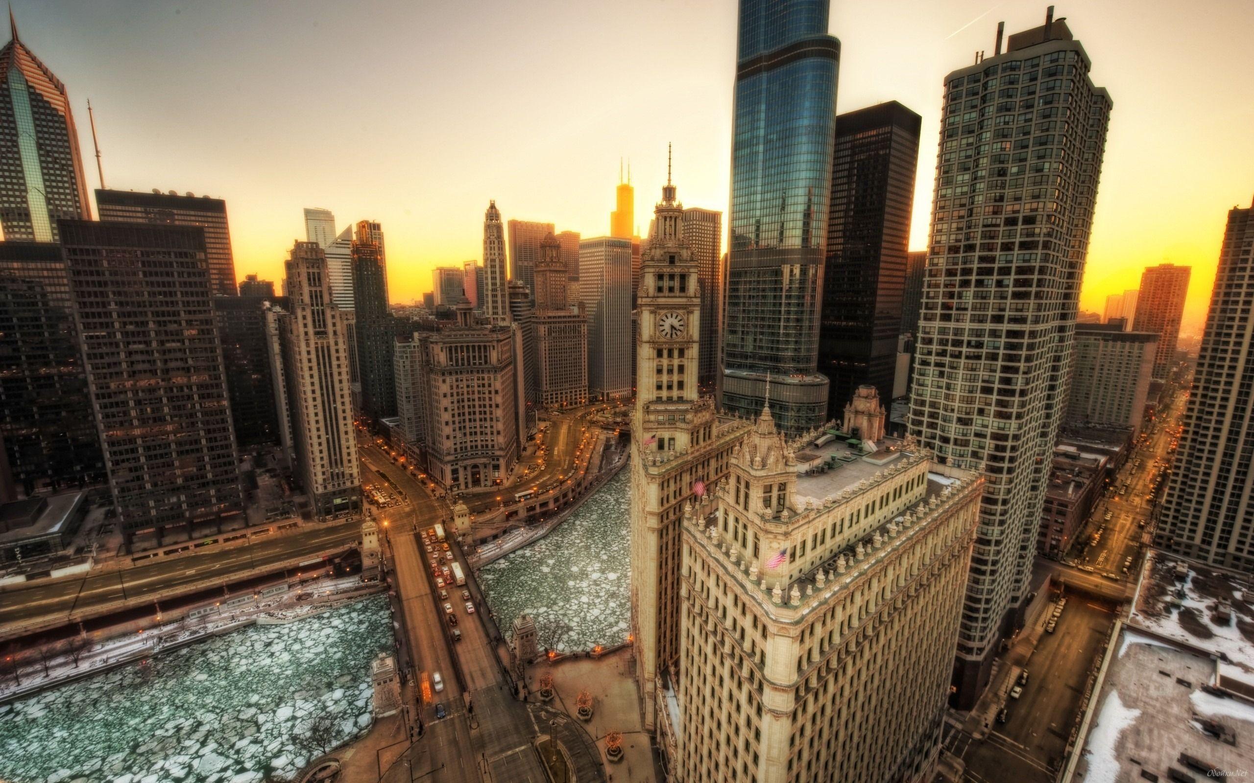 2560x1600 Large cities in the world Chicago HD Desktop Wallpaper. HD