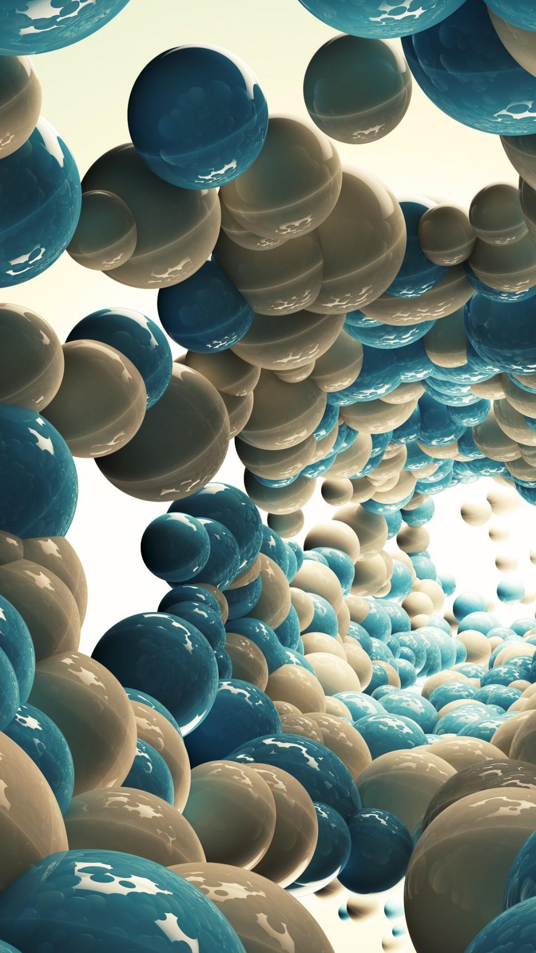 1080x1920 Wallpaper balloon, abstract, 3D, 4k, Abstract