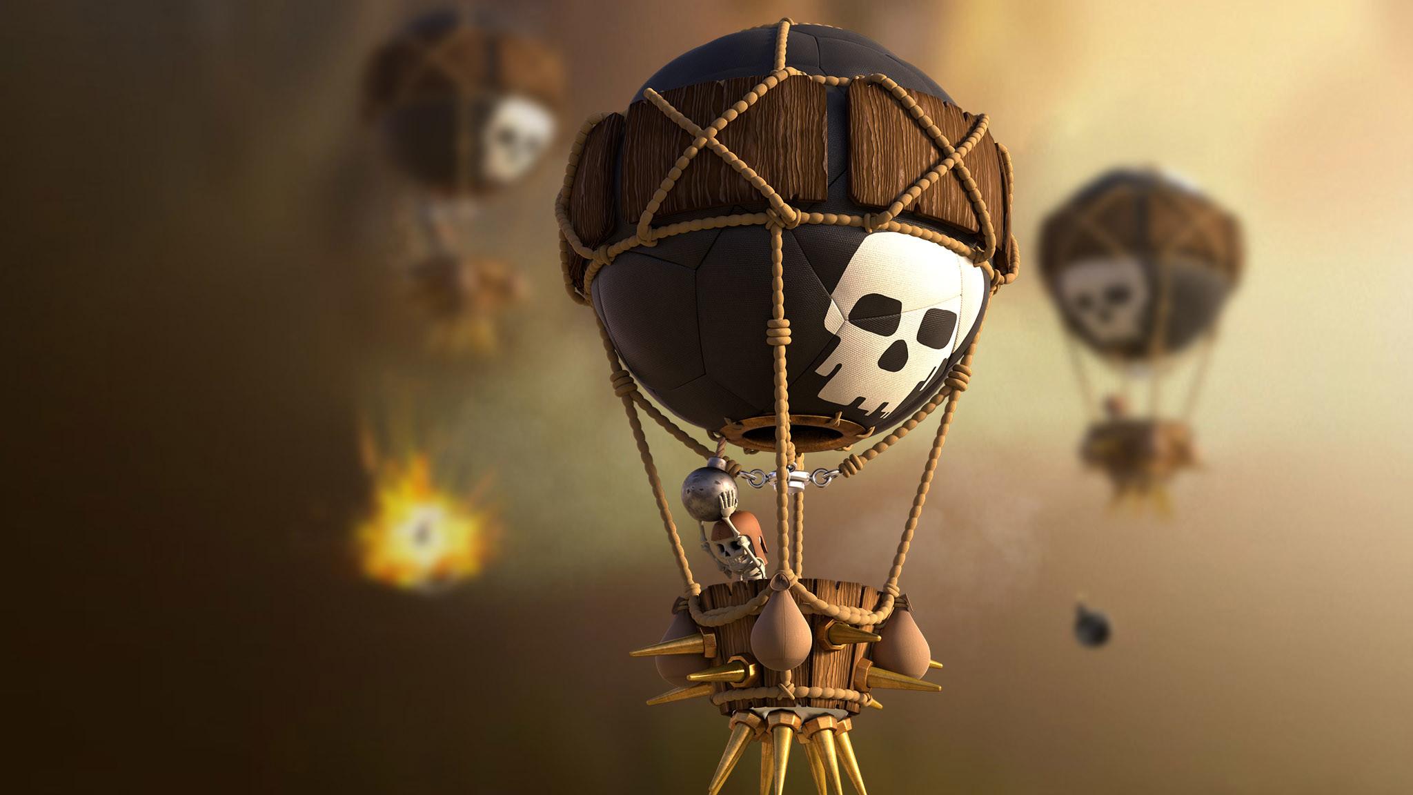 2048x1152 Clash Of Clans Balloon