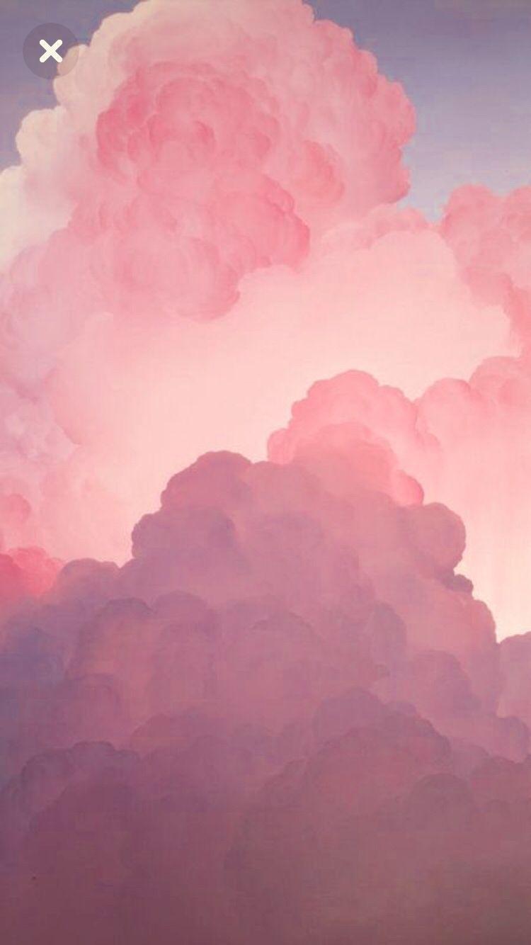 750x1334 Pink Sky Aesthetic Pastel Wallpaper