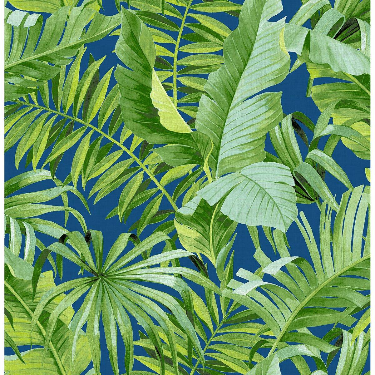 1201x1201 Alfresco Tropical Palm Wallpaper in Jade from the Pacifica Collection