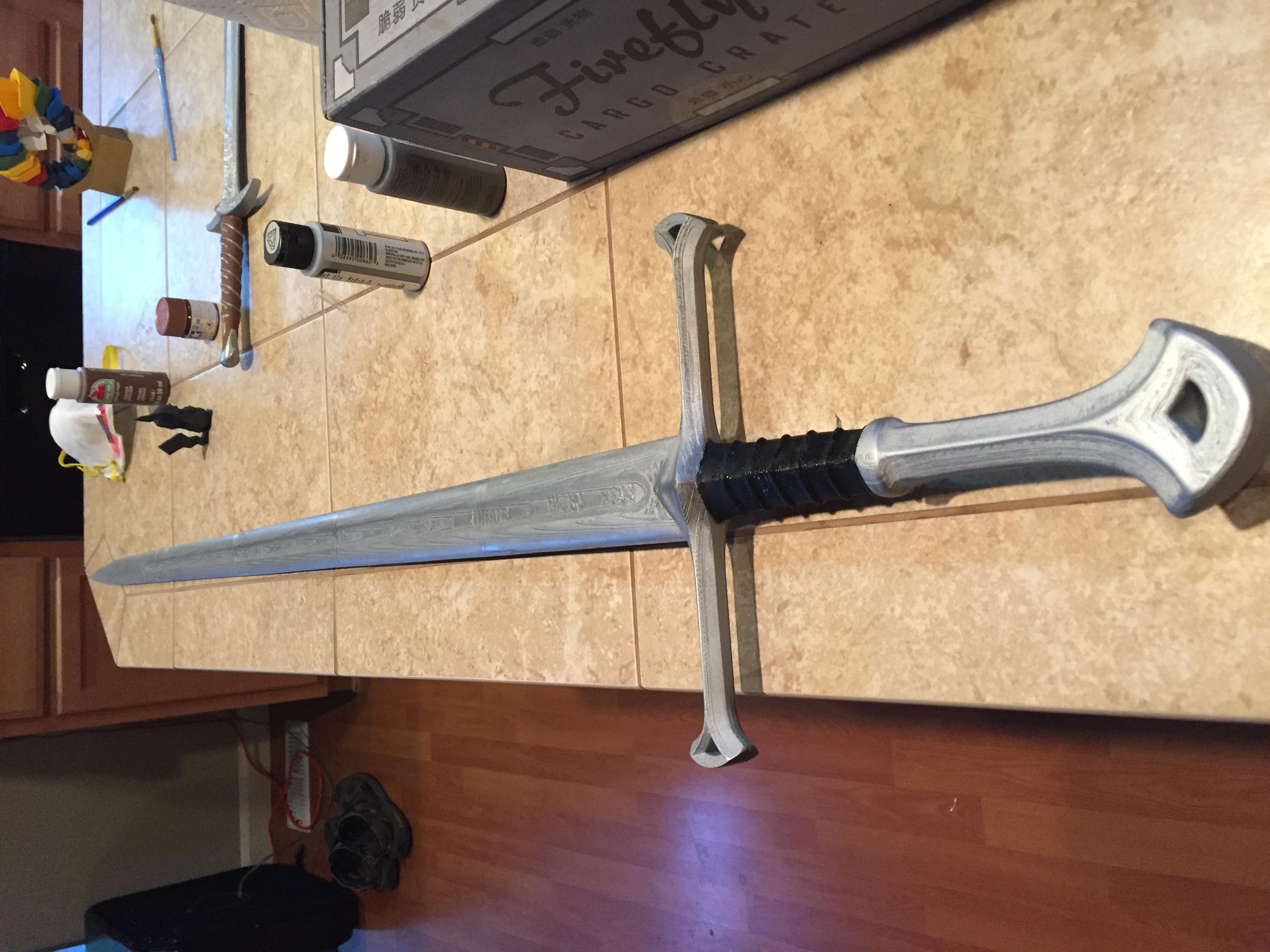 3264x2448 3D Printable Andúril (Aragorn's sword) of The Rings