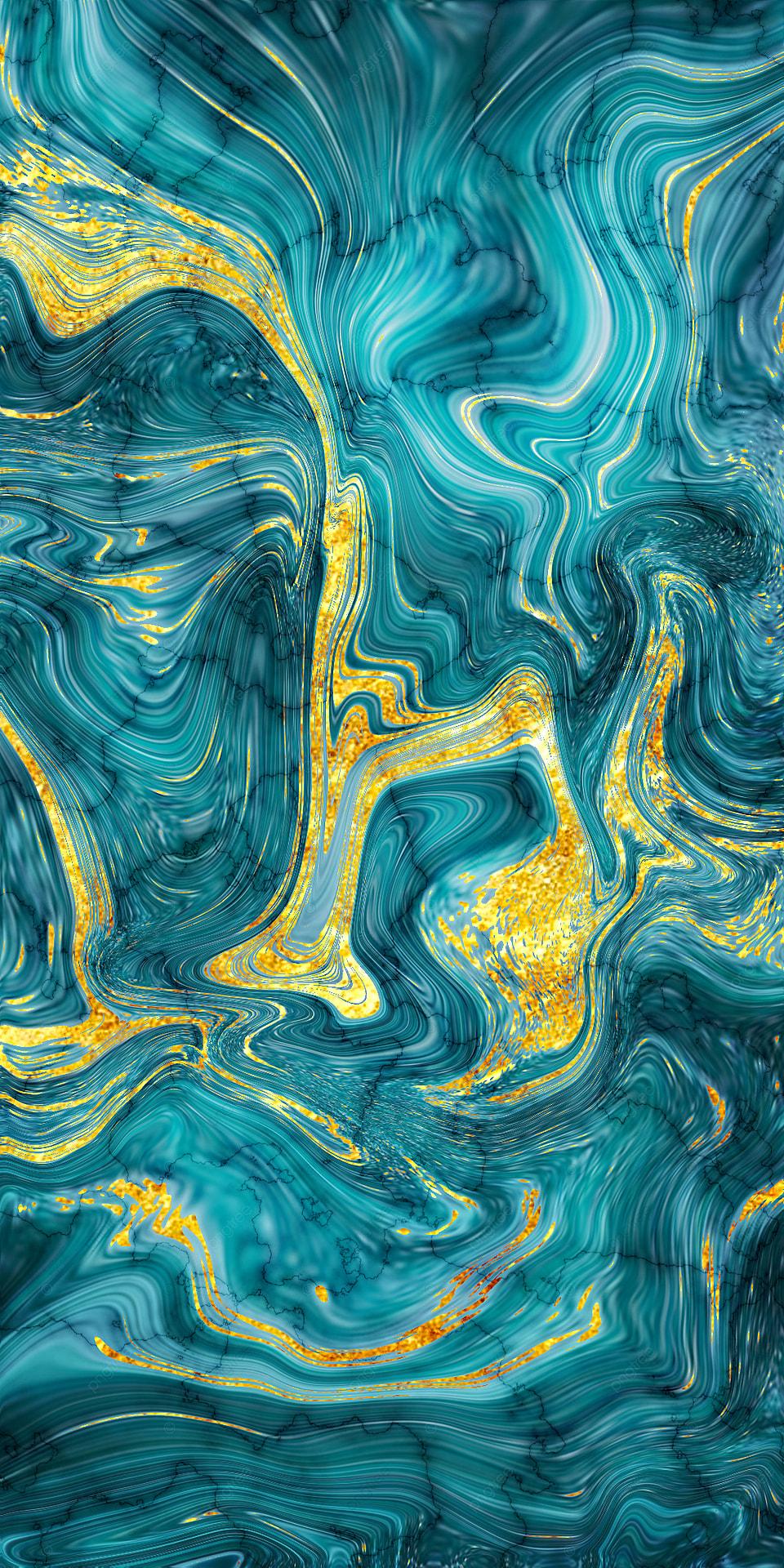960x1920 Dark Blue Liquid Gold Marble Abstract Texture Background, Floor Tile, Mobile Wallpaper, Marble Background Image for Free Download