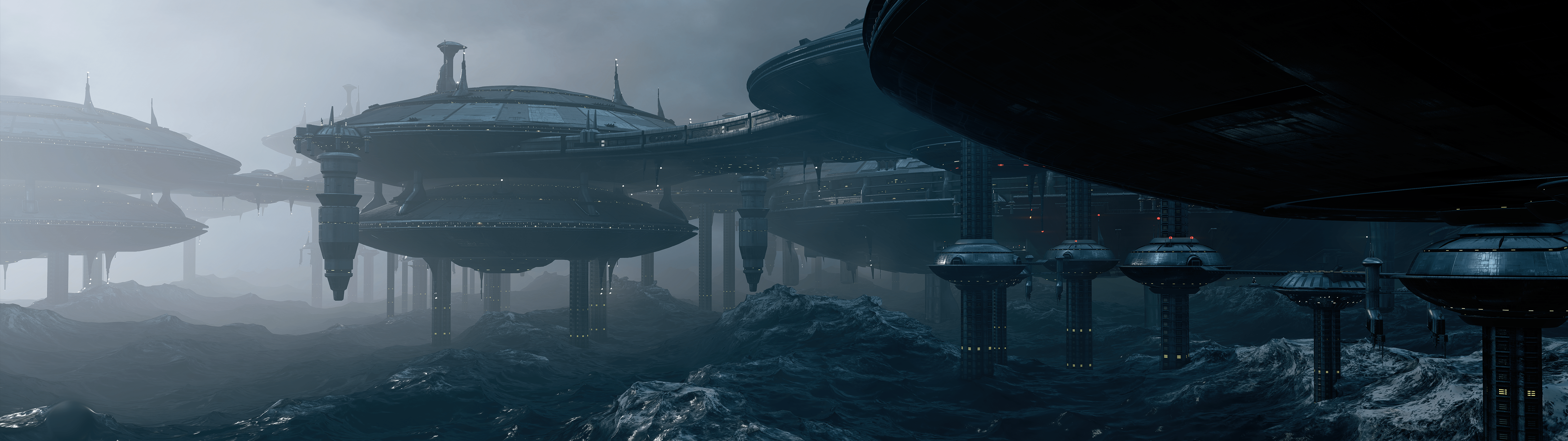 5120x1440 Kamino (Star Wars Battlefront II)