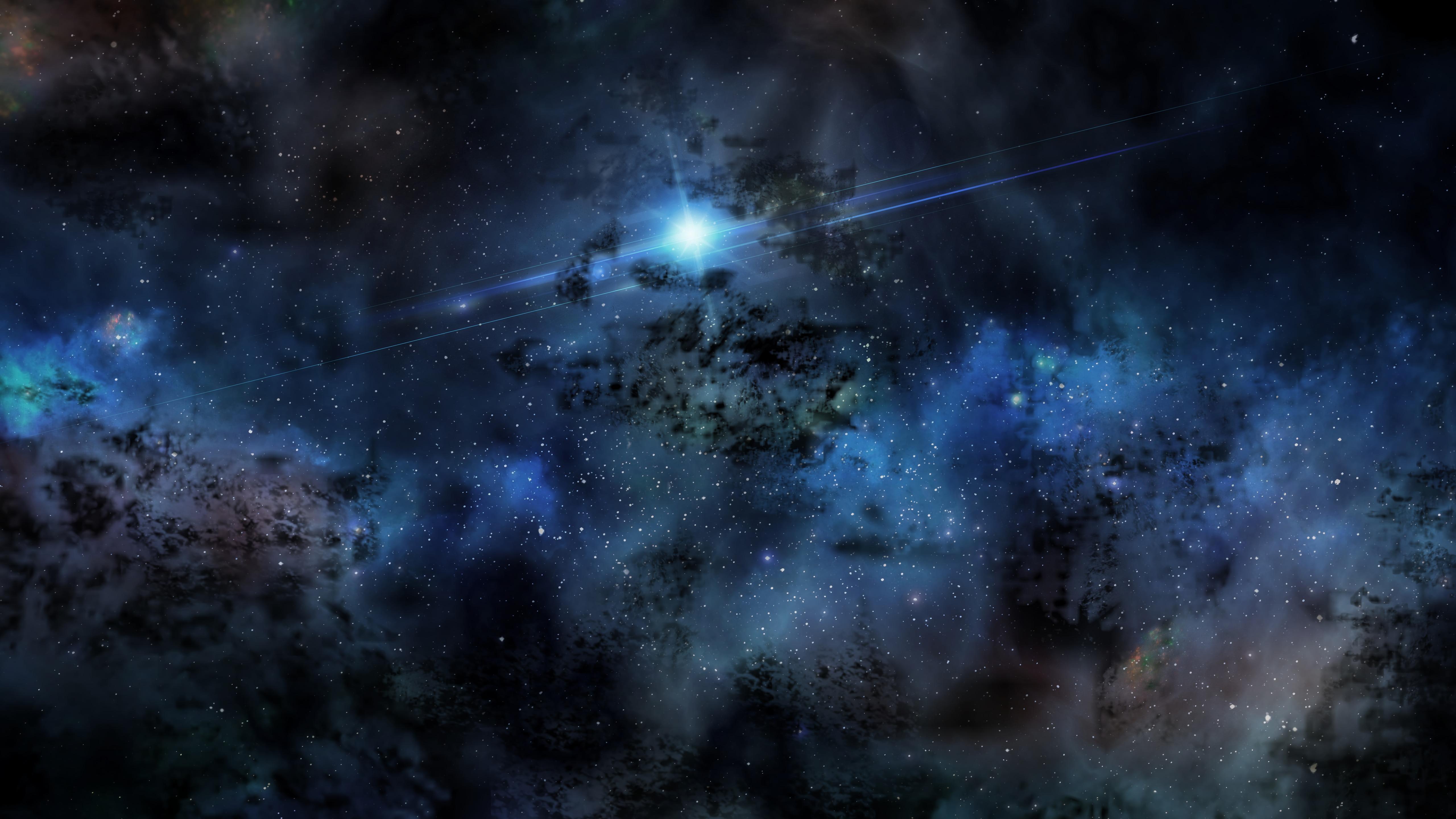 5120x2880 Wallpaper Space, Flash, Shine, Stars, Nebula X 2880