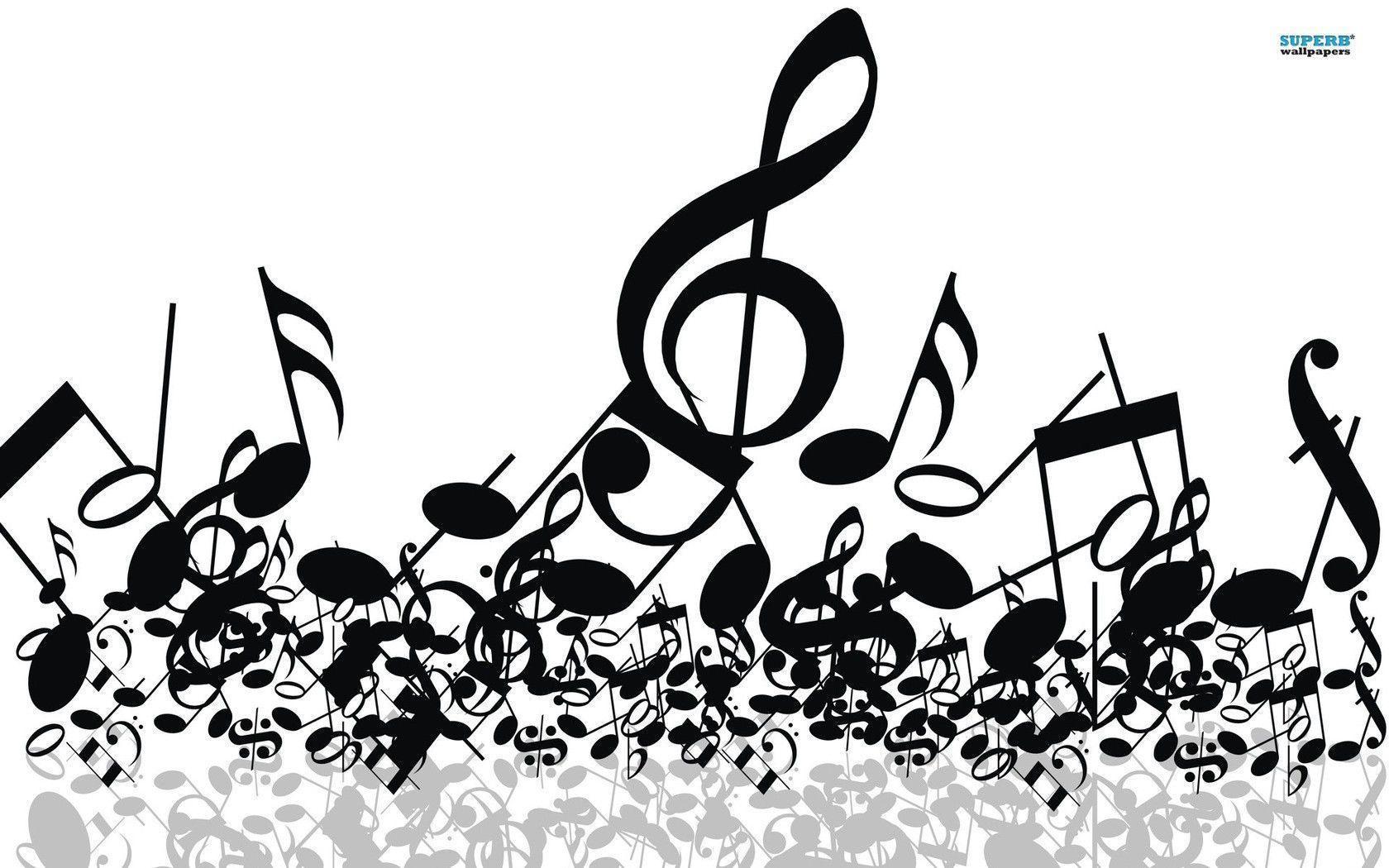 1680x1050 Music Note Wallpaper