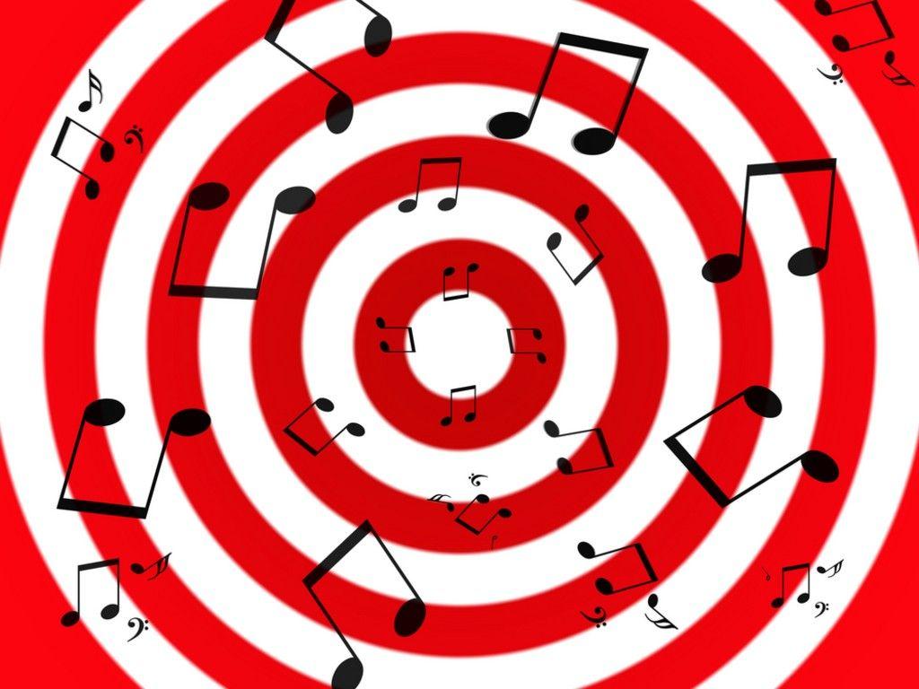 1024x768 Red Music Wallpaper