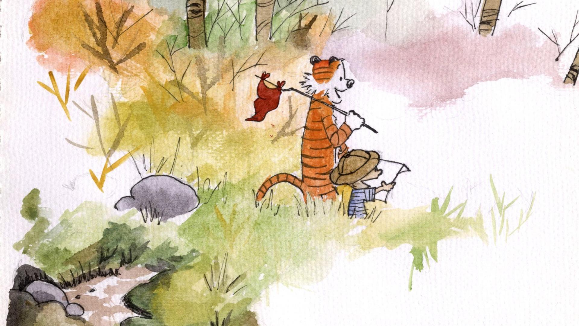 1920x1080 Calvin Hobbes Wallpaper Calvin And Hobbes Background