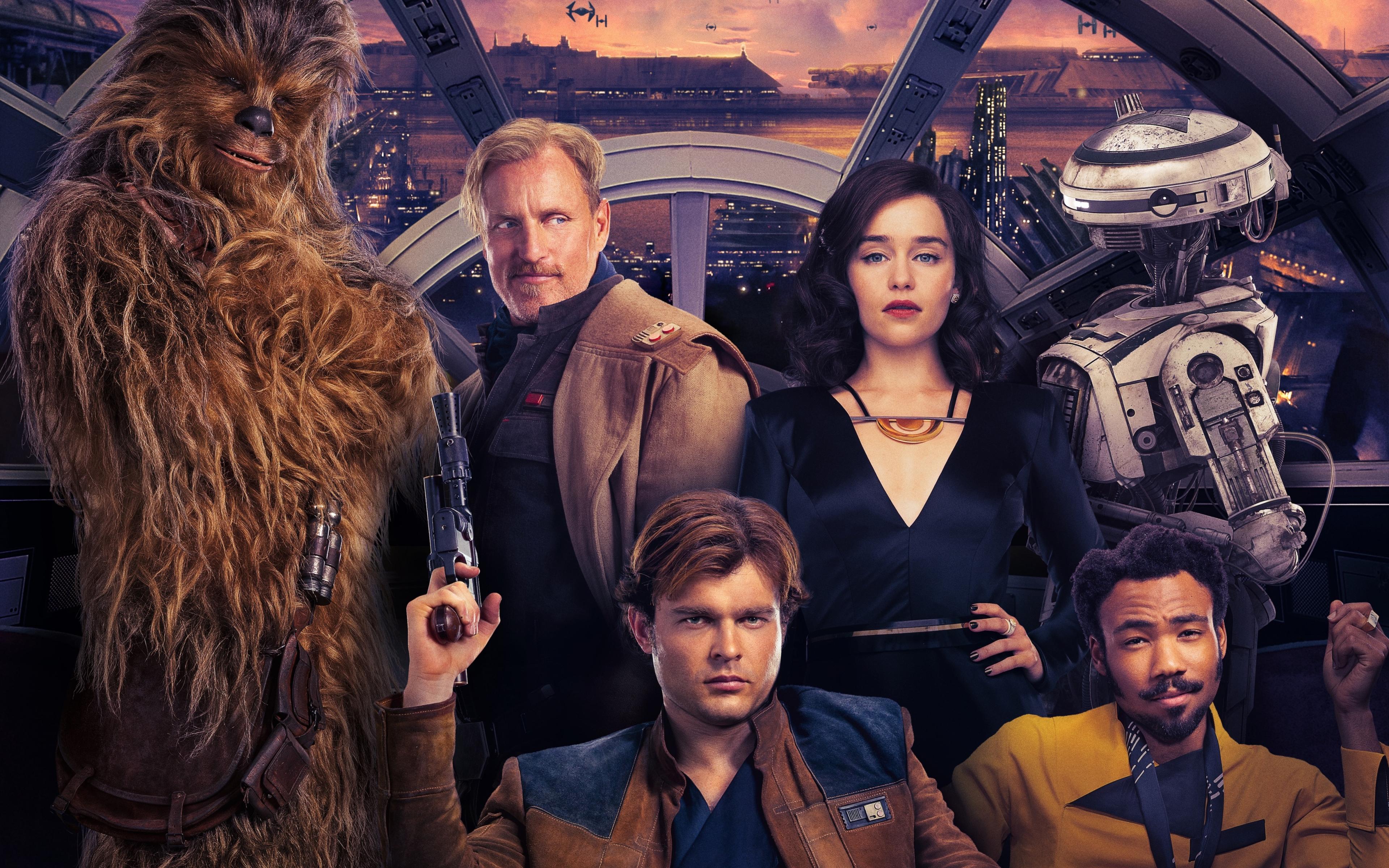 3840x2400 Download 3840x2400 wallpaper solo: a star wars story, qira, lando calrissian, han solo, 4k, ultra HD 16: widescreen, 3840x2400 HD image, background, 7632