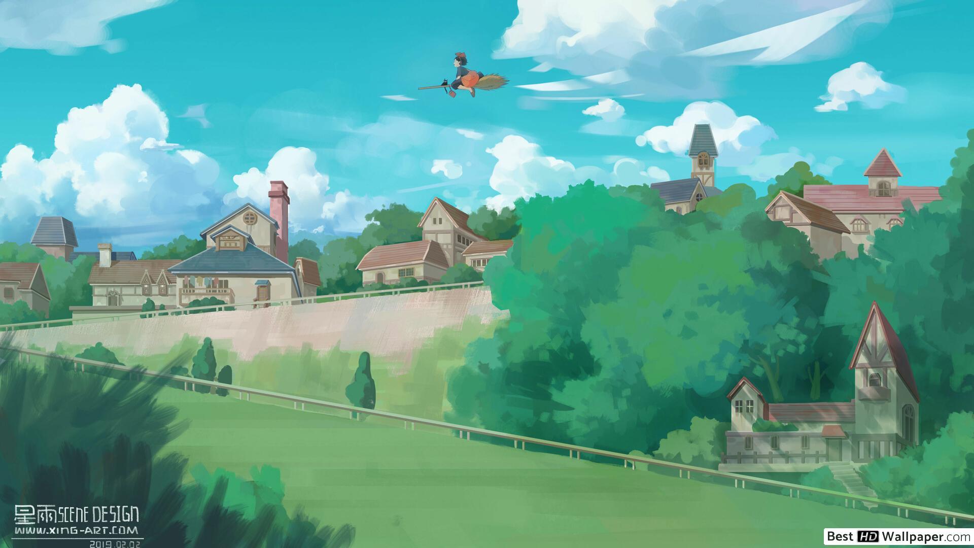 1920x1080 Kiki's Delivery Service & Kiki HD wallpaper download