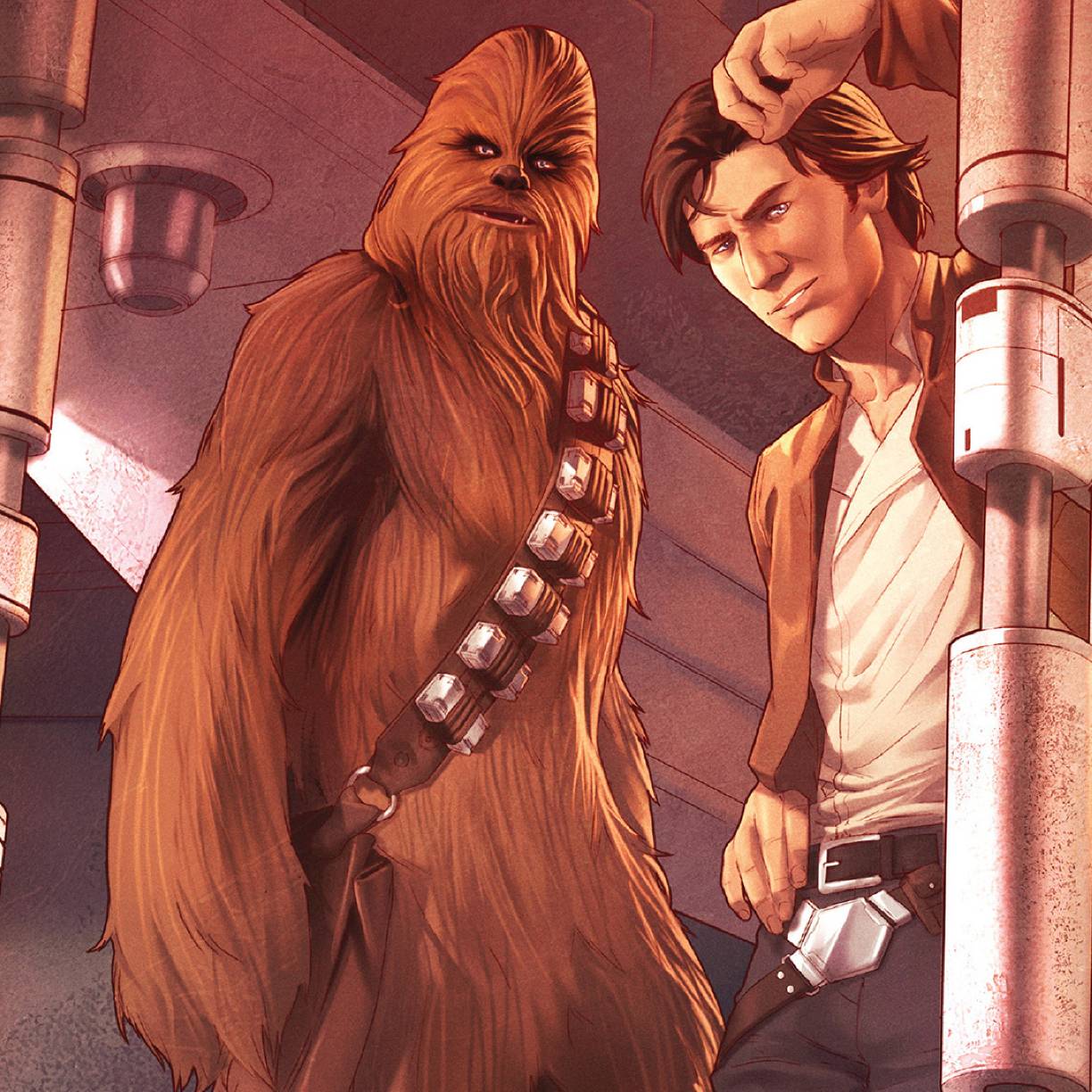 1224x1224 Star Wars Han Solo And Chewbacca 1224x1224 Resolution Wallpaper, HD Superheroes 4K Wallpaper