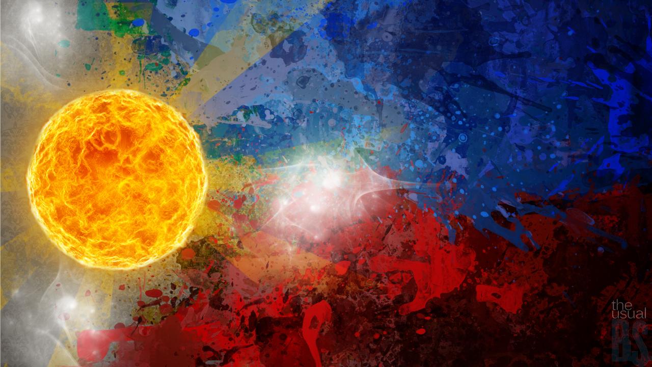1280x720 Philippine Flag Art HD Wallpaper