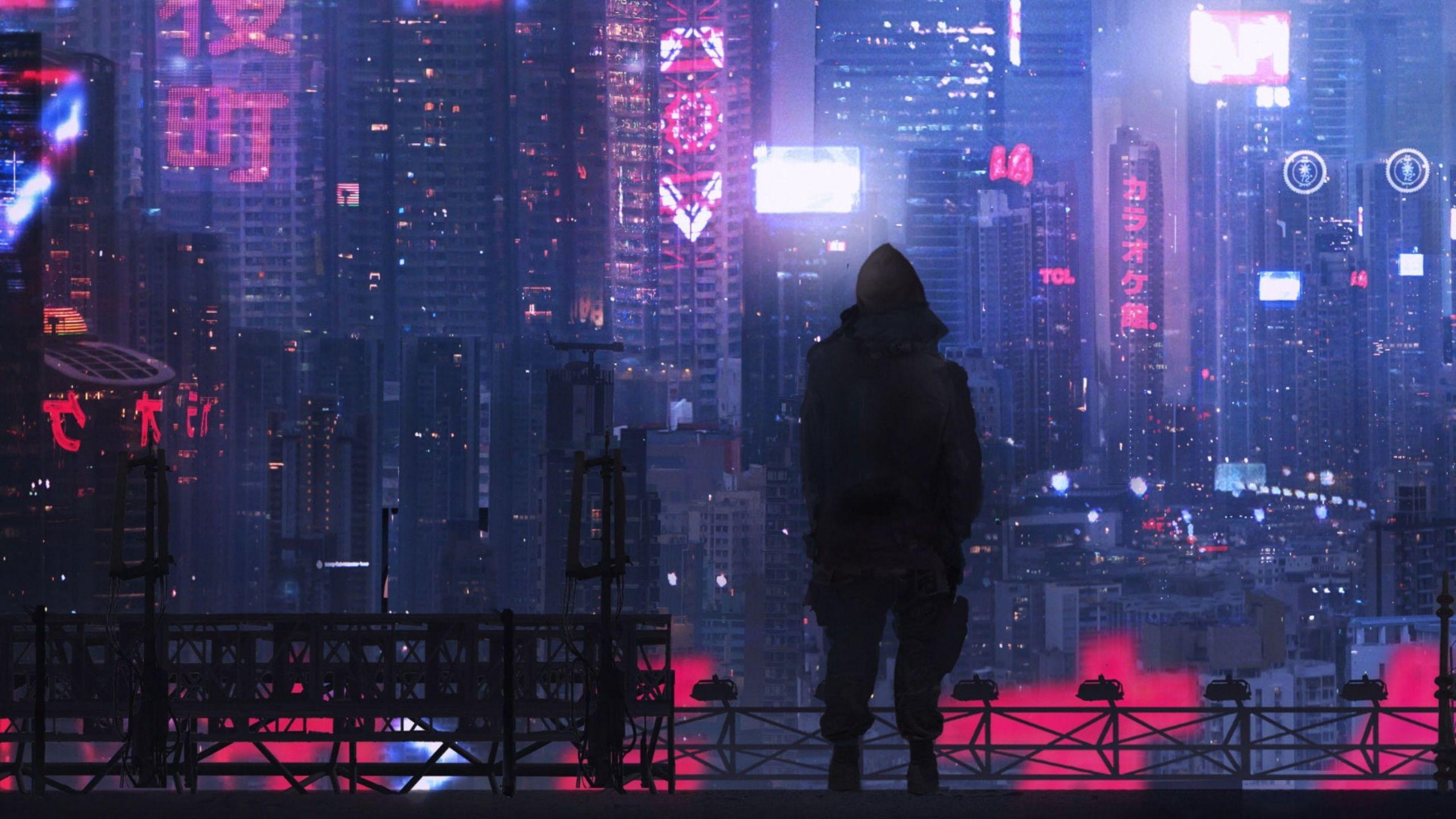 2560x1440 Cyberpunk City wallpaper in 2560x1440 resolution