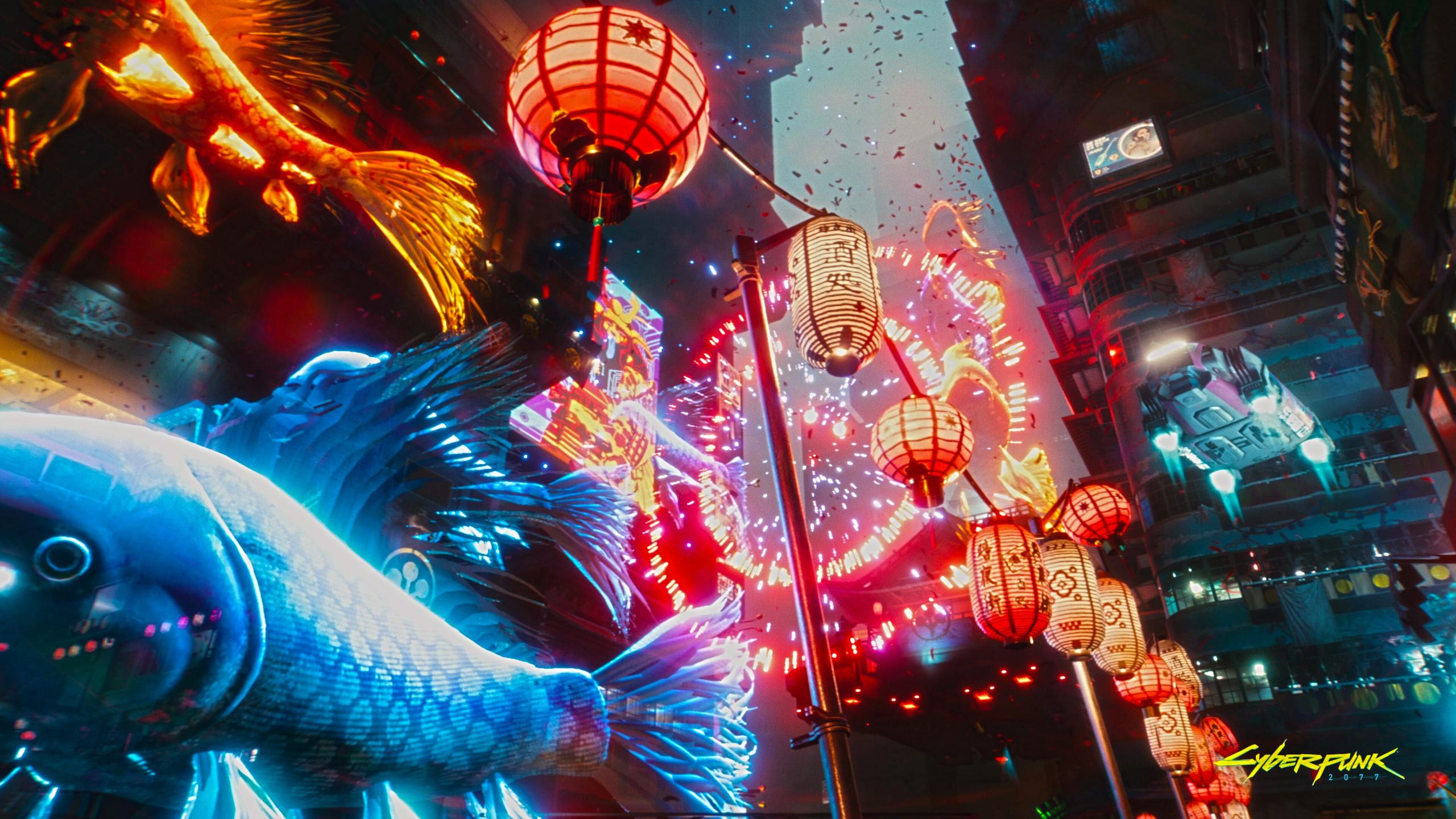 2560x1440 Download wallpaper: Cyberpunk 2077 gameplay 2560x1440