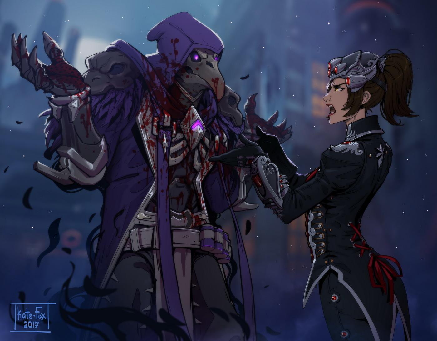 1400x1091 Overwatch Reaper Wallpaper
