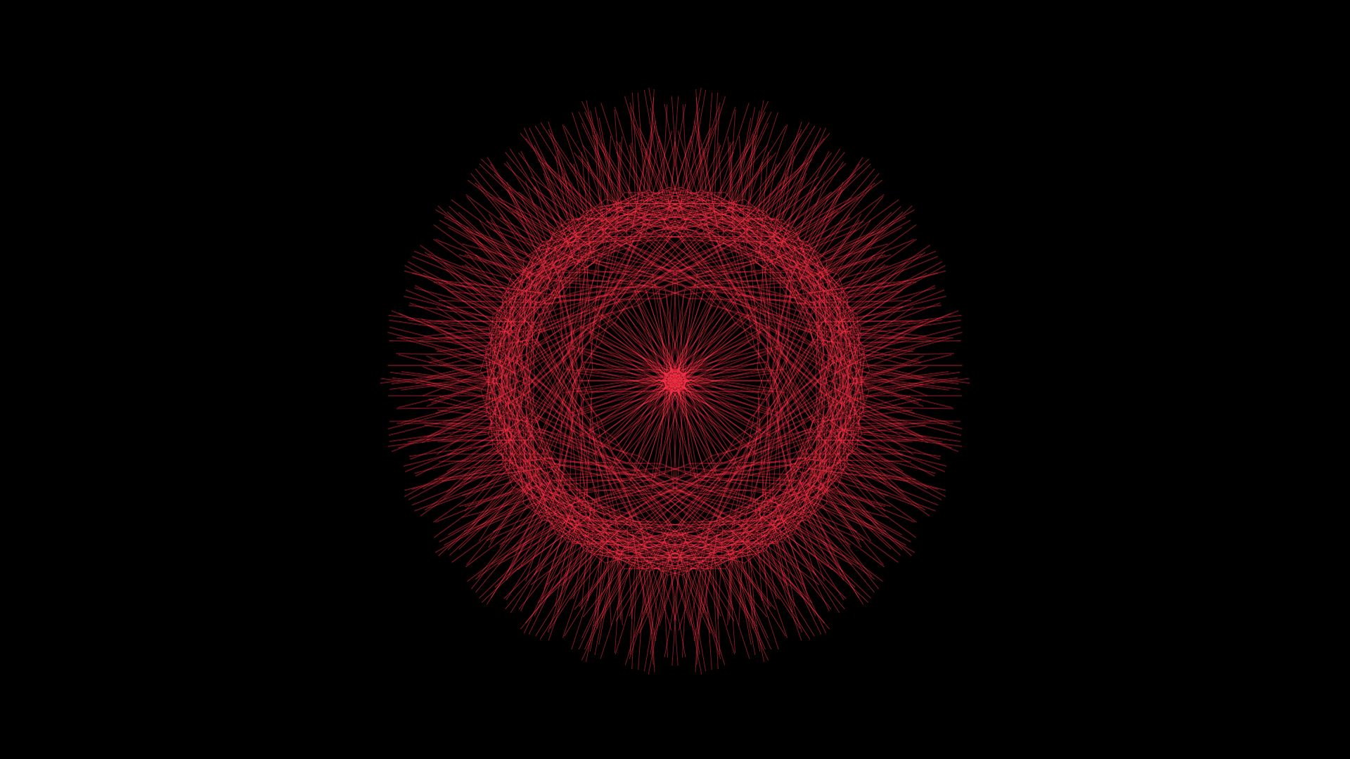 1920x1080 Red on Black Woven Circle HD Wallpaper