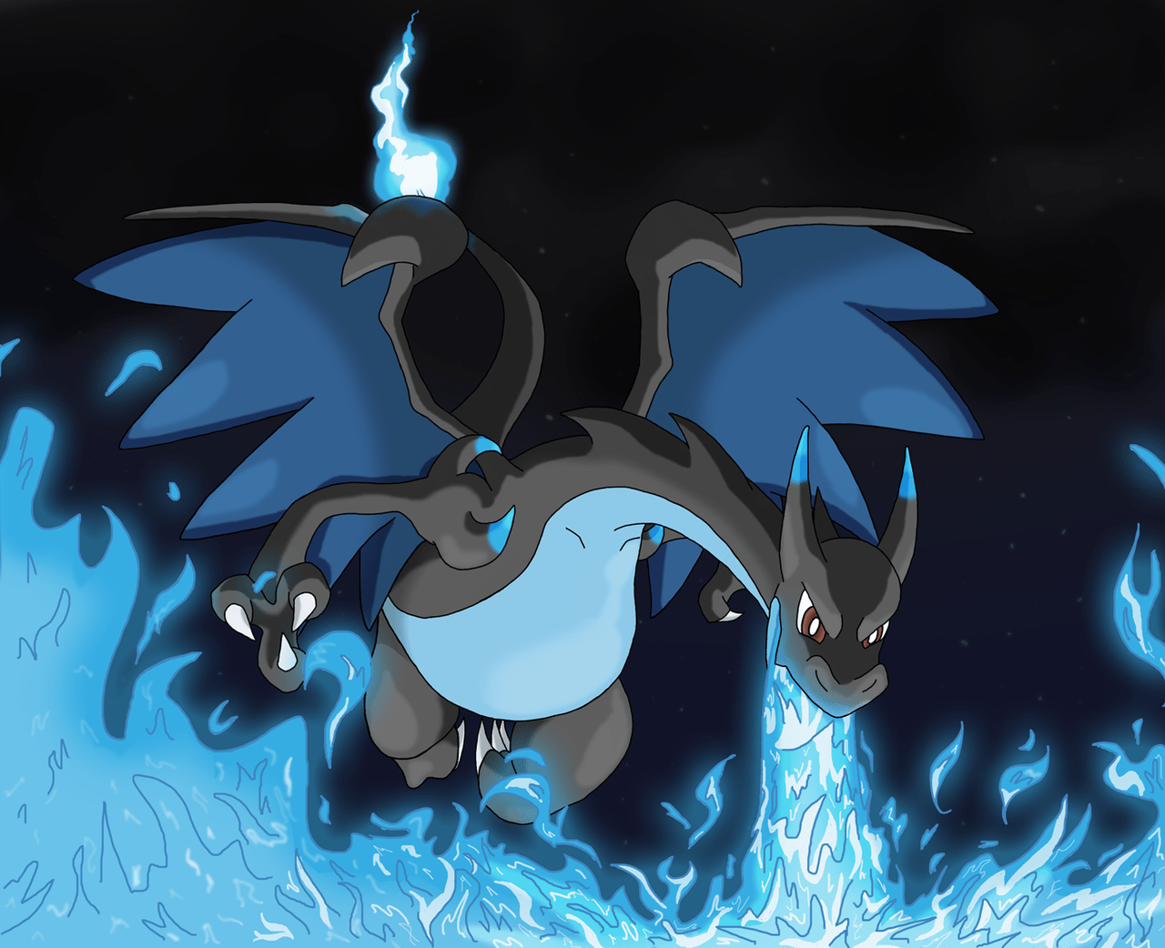 1280x1042 Pokemon HD: Pokemon Mega Charizard X Vs Mewtwo In Hindi