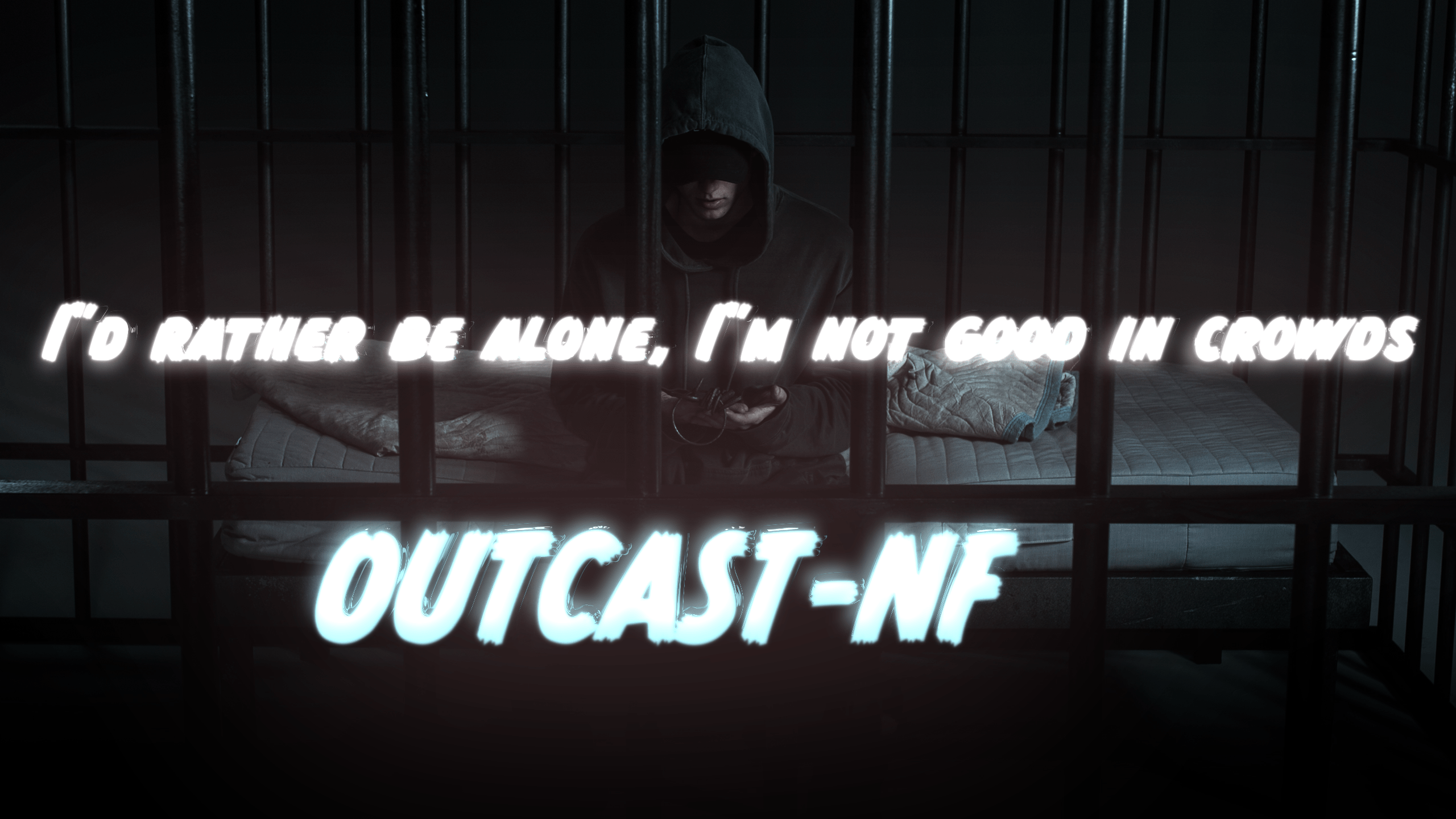 2560x1440 Neon OutCast Lyrics Wallpaper