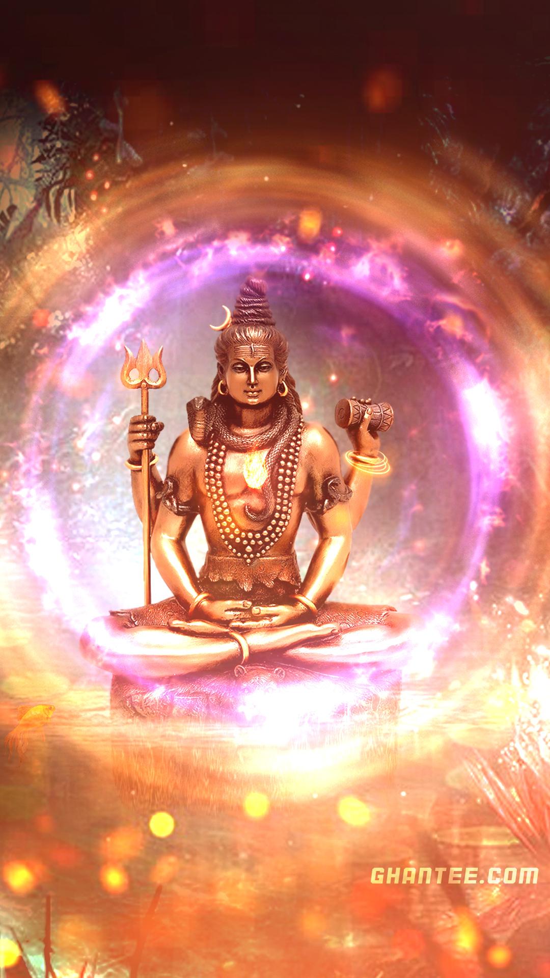 1080x1920 lord shiva HD wallpaper energy ball