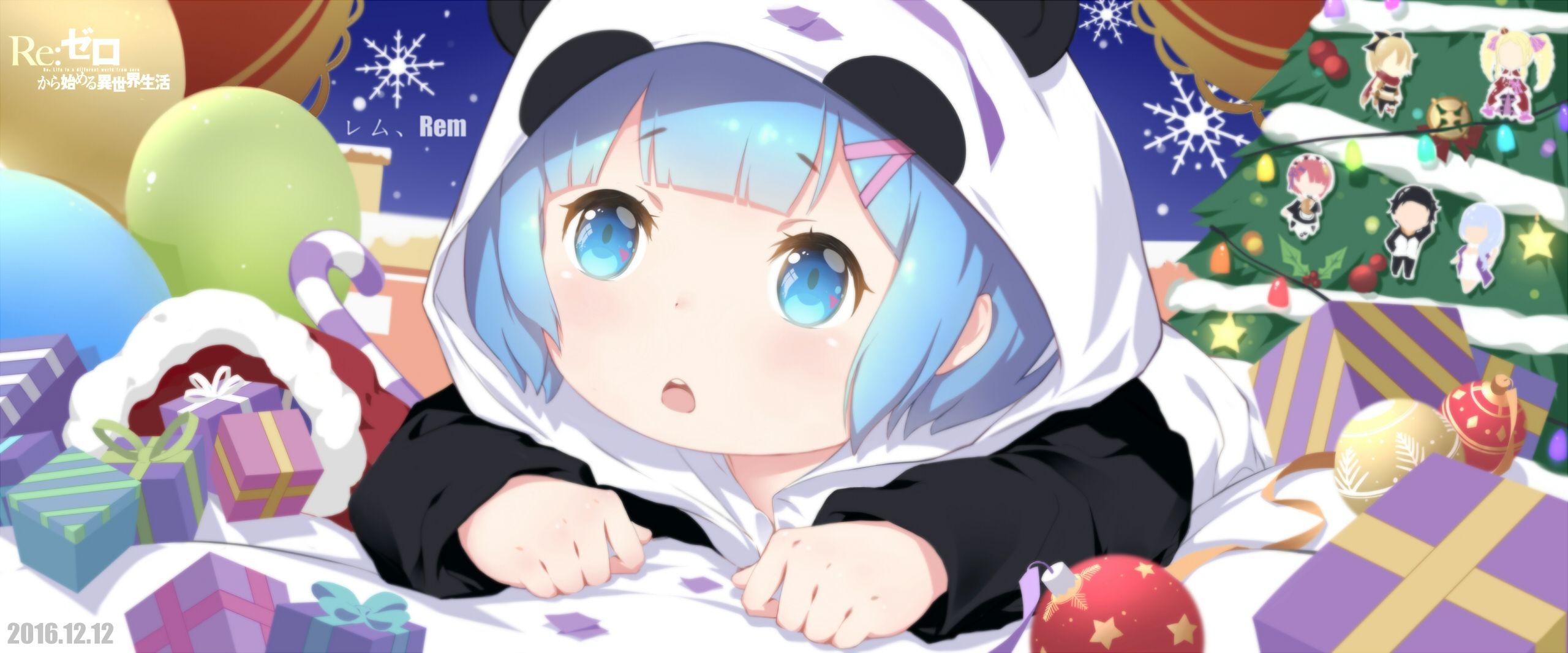 2560x1066 Re Zero Loli Rem HD Wallpaper