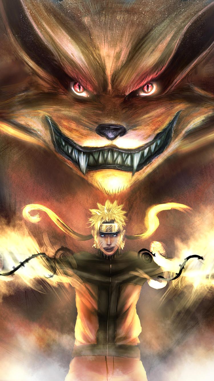 750x1334 Naruto And Kurama 4k iPhone iPhone 6S, iPhone 7 HD 4k Wallpaper, Image, Background, Photo and Picture