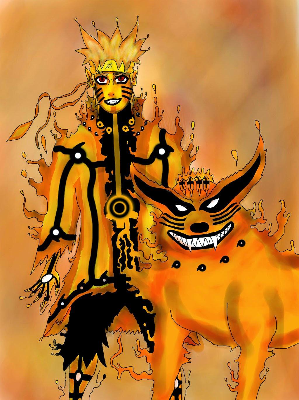 1024x1371 Naruto Kurama Mode Wallpaper