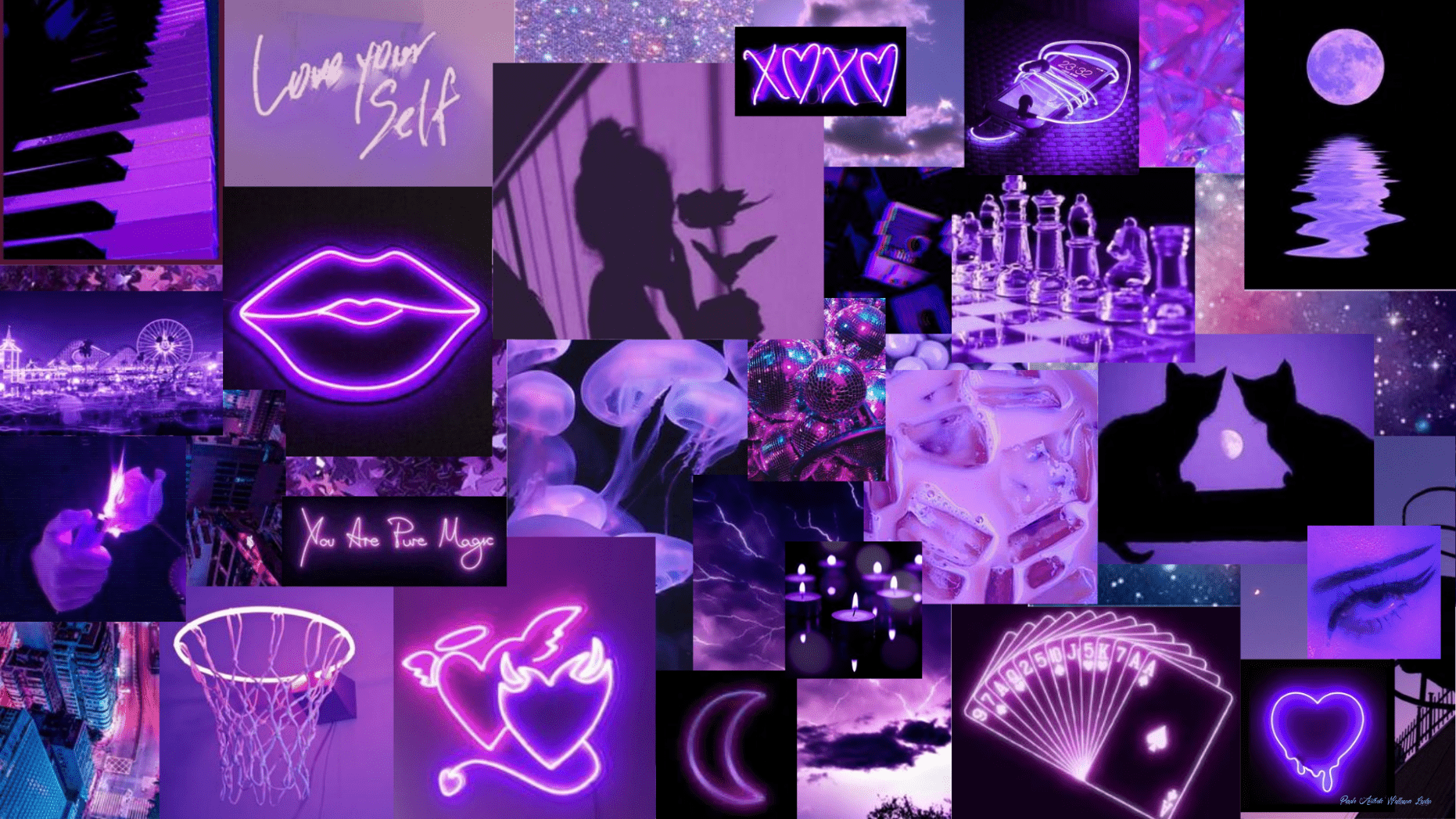 1862x1047 Neon Purple Aesthetic Wallpaper Cute Laptop Wallpaper, Aesthetic Aesthetic Wallpaper Laptop