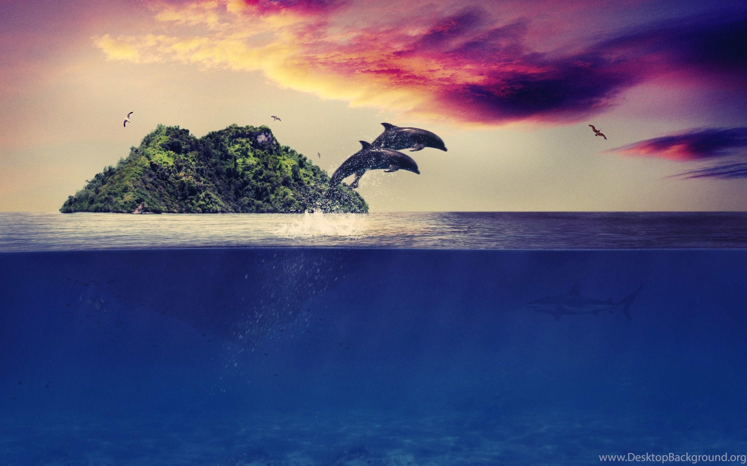 2560x1600 Fantasy Art Islands Life Fantasy Island Sea Wallpaper Desktop Background