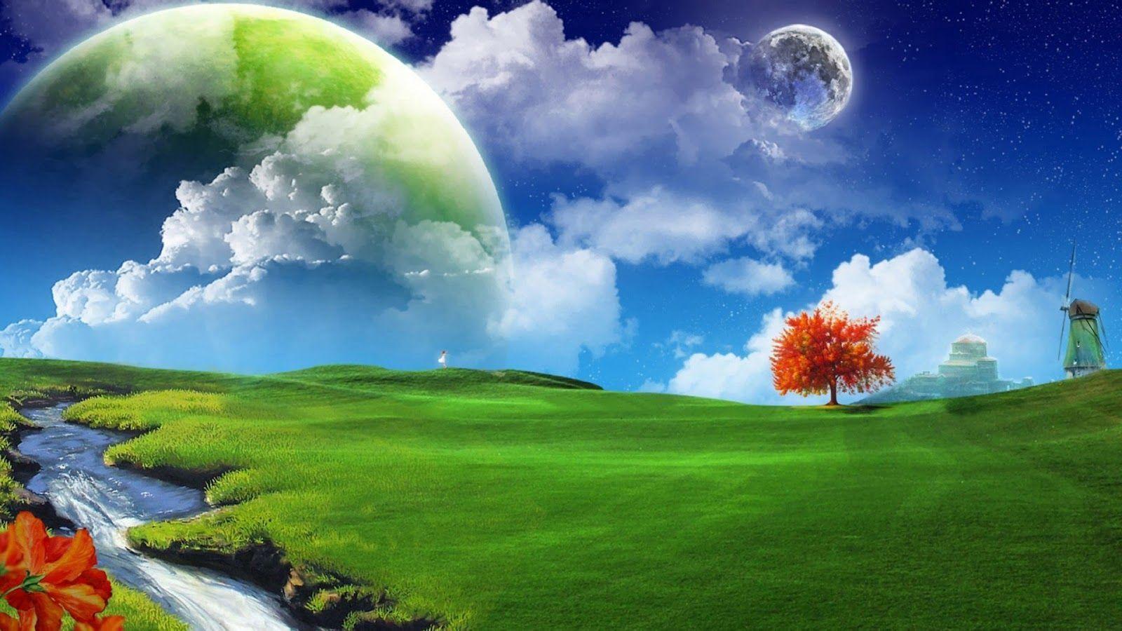 1600x900 1080p Wallpaper Dreamy Fantasy Island P Wallpaper Background