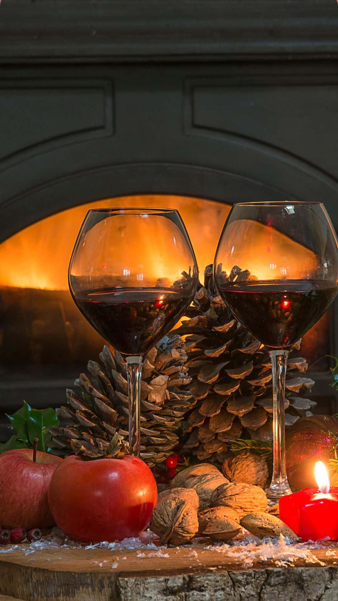1080x1920 Free Christmas Wallpaper iPhone Background Aesthetic also for Zoom