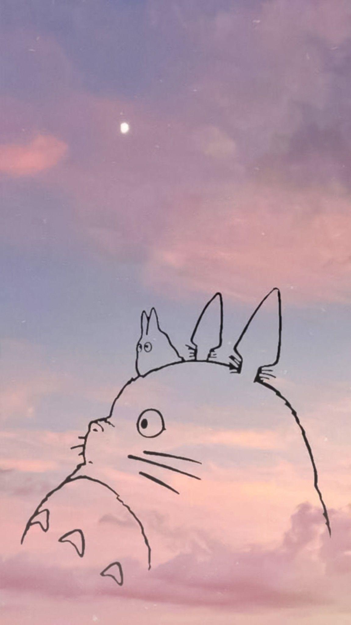 Totoro Aesthetic Wallpapers Top Free Totoro Aesthetic Backgrounds Wallpaperaccess