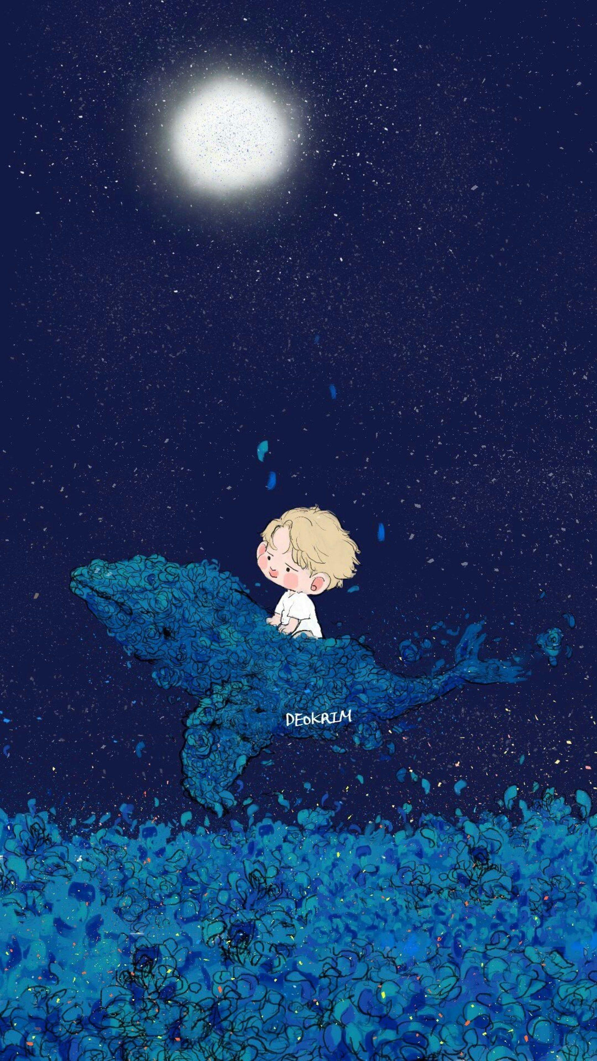 1920x3413 BTS Fan Art Desktop Wallpaper