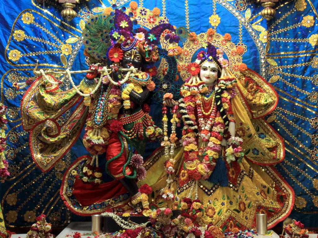 1024x768 Divine Thought - Temples, Mantras, Slokas, Festivals, Facts of God: Lord Radha Krishna Iskcon. Lord Radha Krishna