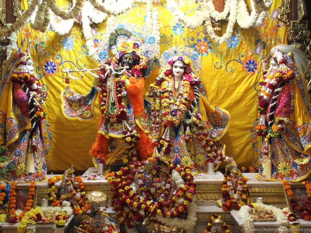 1024x768 Iskcon Radha Krishna Desktop Background