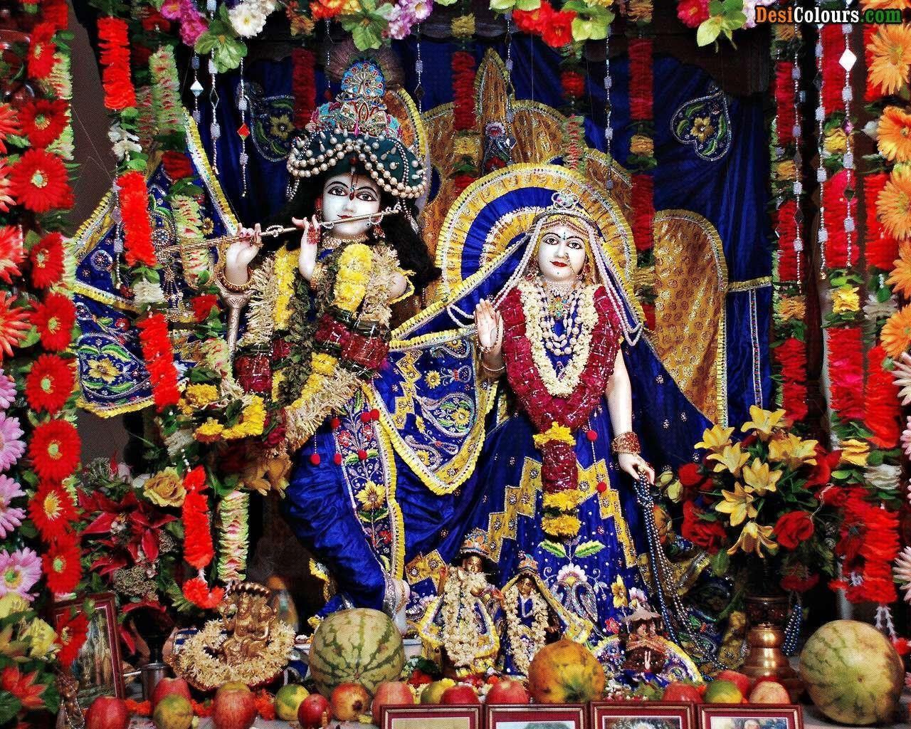1280x1024 Lord Krishna Amoled Wallpaper