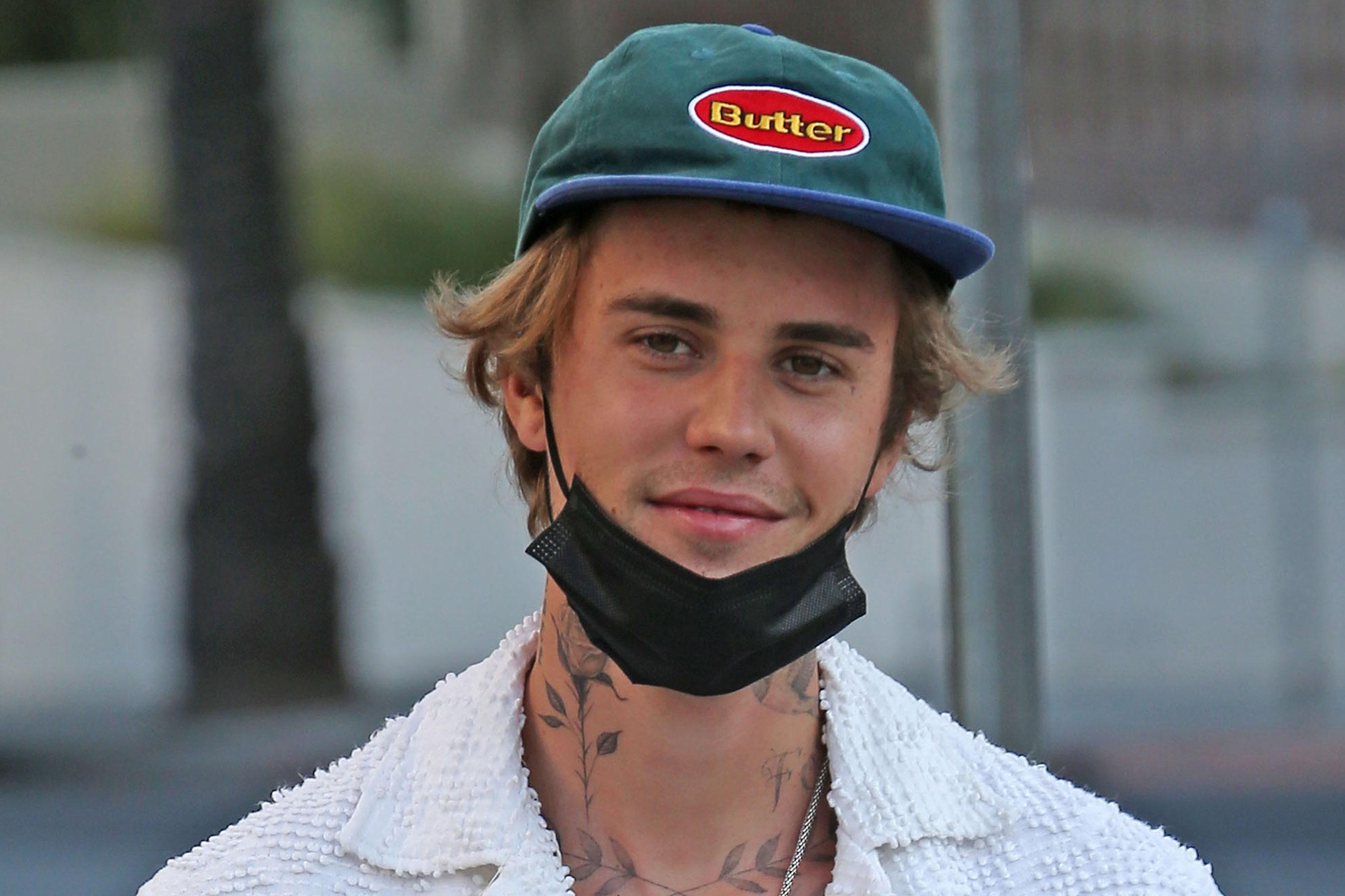 2700x1800 Justin Bieber Shared a Video of Himself Getting His Tattoos Covered Up for His New Anyone Music Video