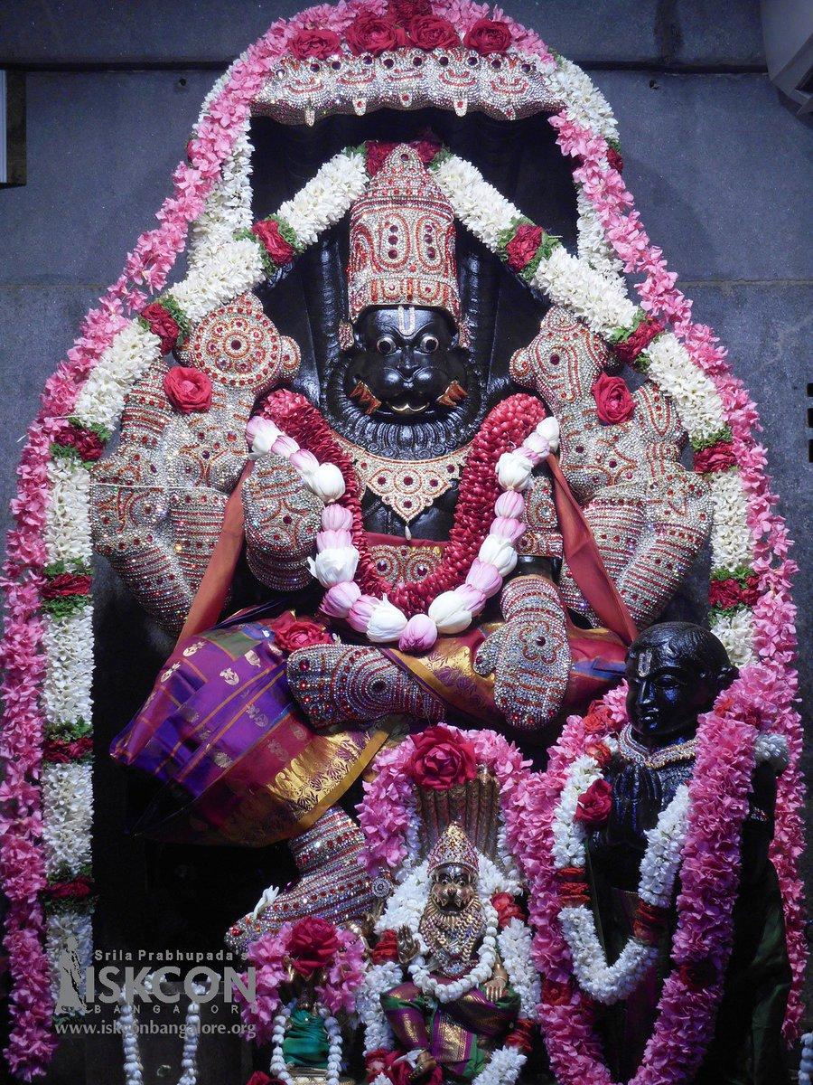 900x1200 ISKCON Bangalore - #DailyDarshan Special Darshan of Sri Prahlada Narasimha (#September 29). This alankara for Lord Prahlada Narasimha is done on every #Saturday after an elaborate early #morning Abhishekam. Pray to