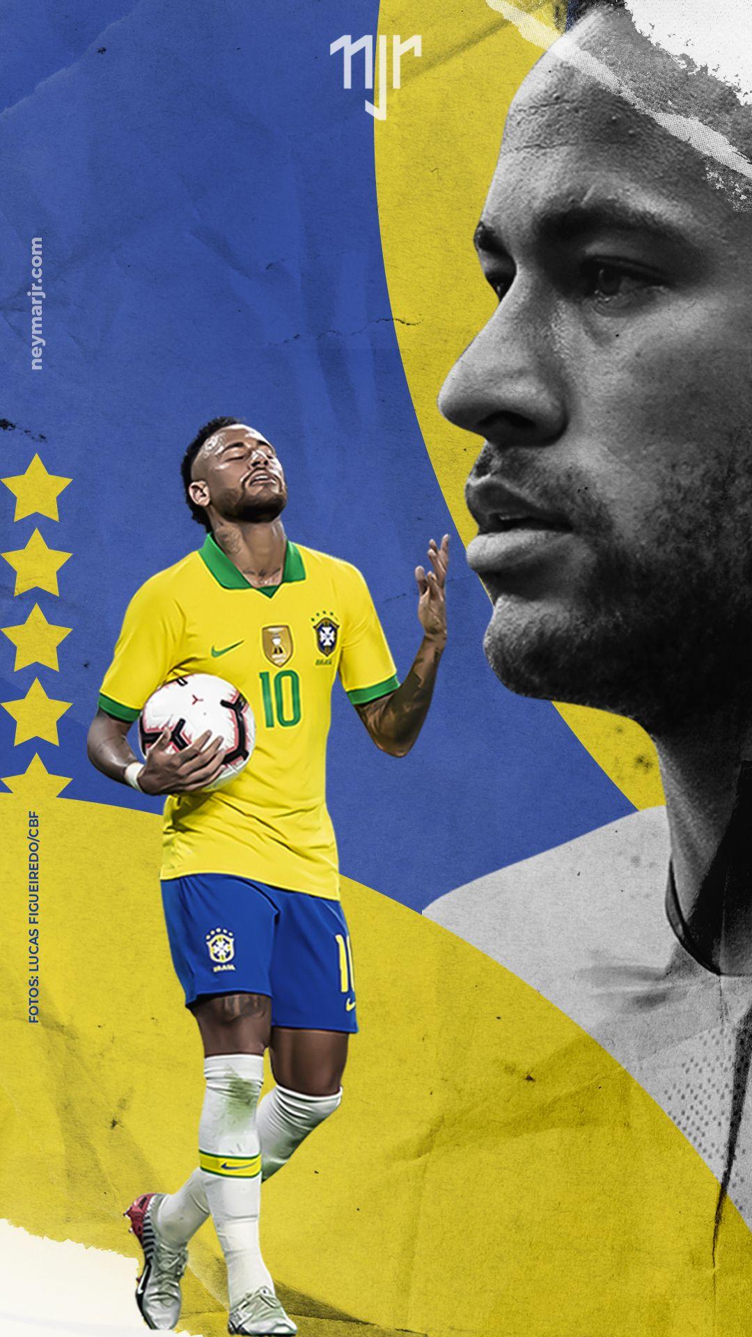 1080x1920 Neymar Brazil 2021 Wallpaper