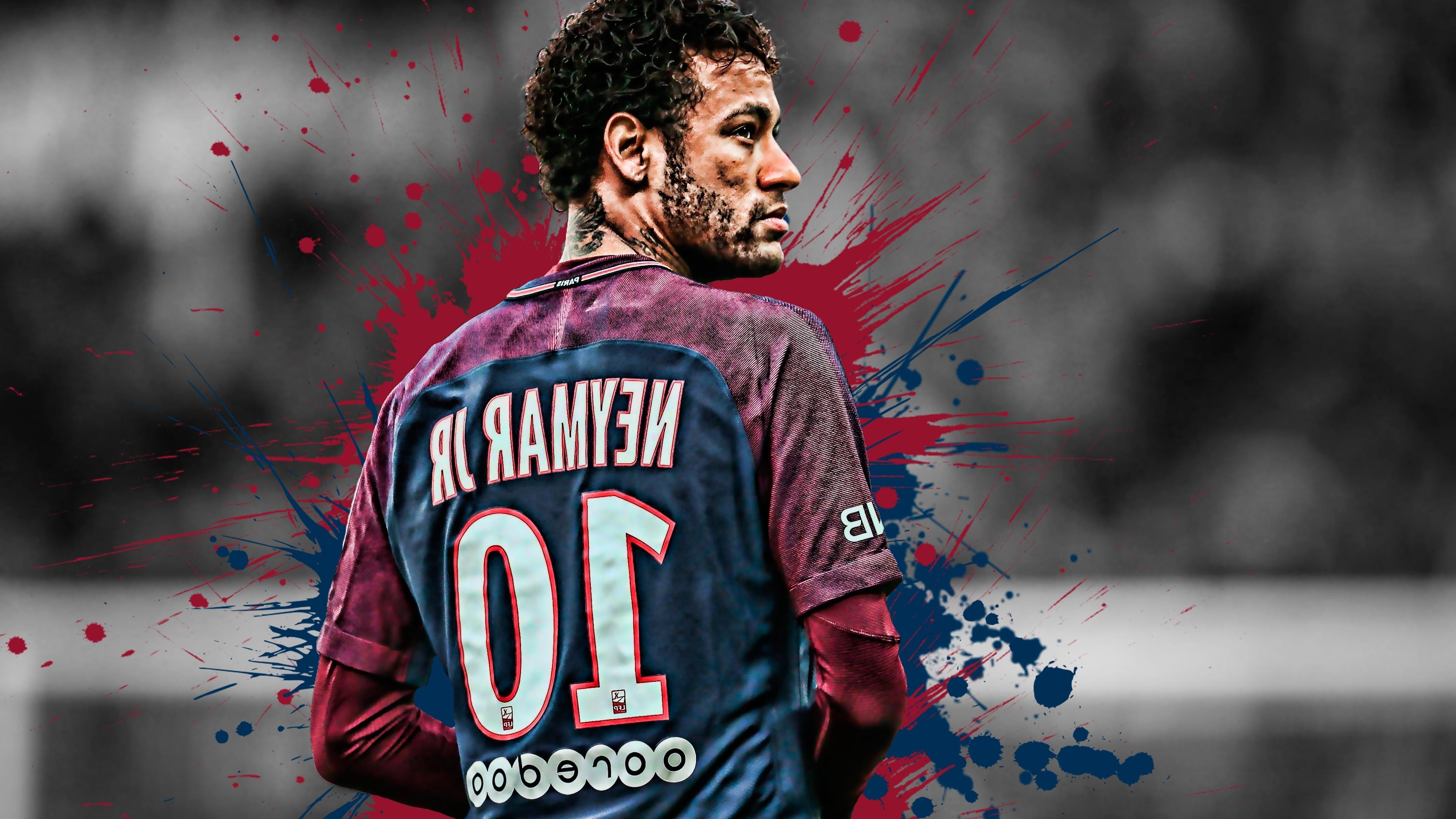 3840x2160 Wallpaper Football Player, Psg, Neymar