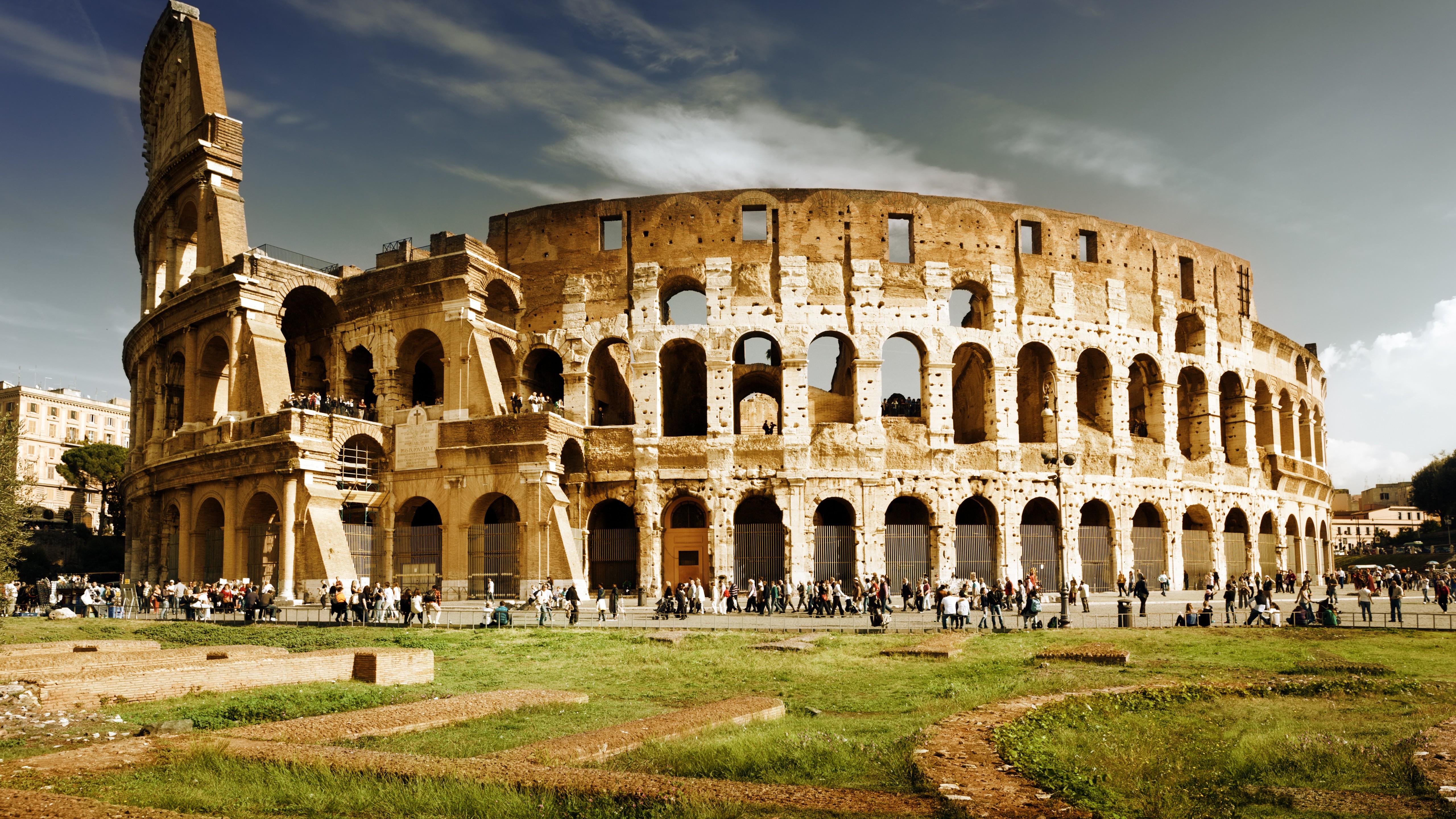 5120x2880 Wallpaper Colosseum, Rome, Italy, travel, tourism, Architecture